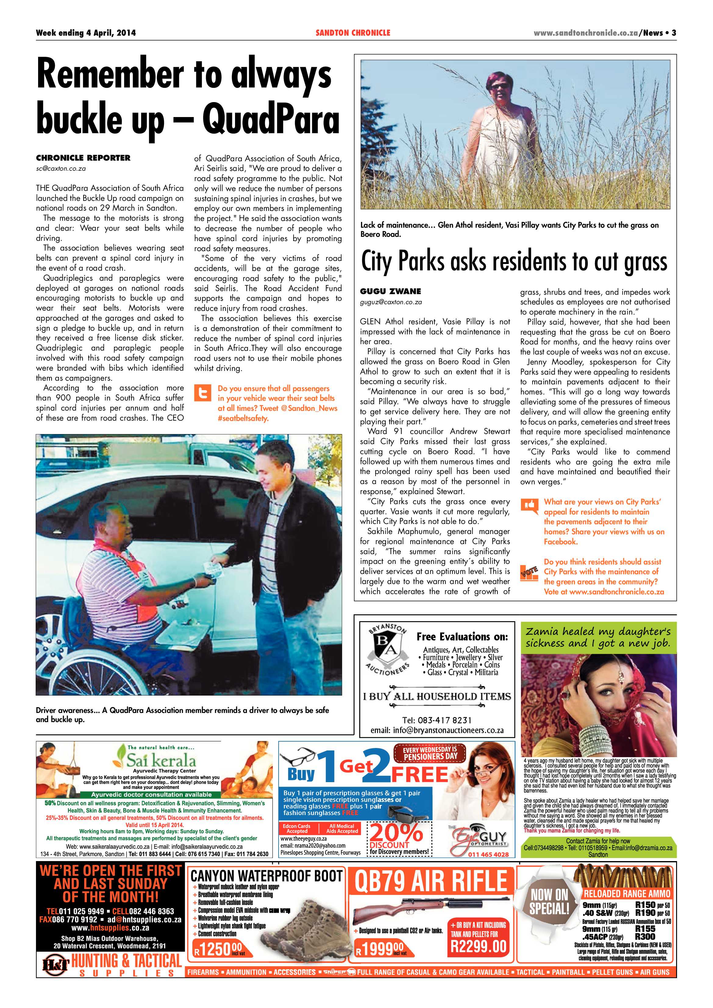 Sandton Chronicle 04 April 2014 page 3
