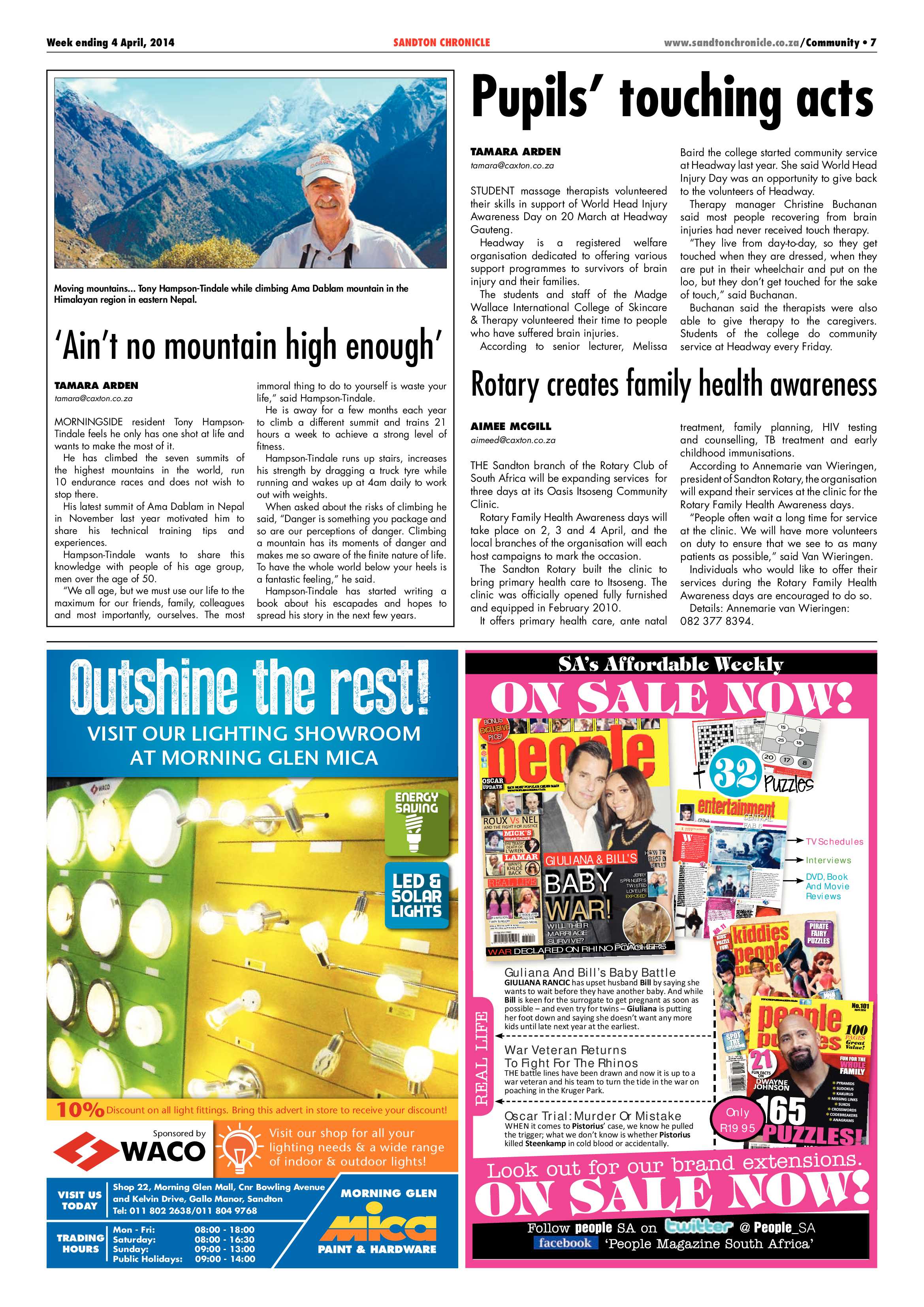 Sandton Chronicle 04 April 2014 page 7