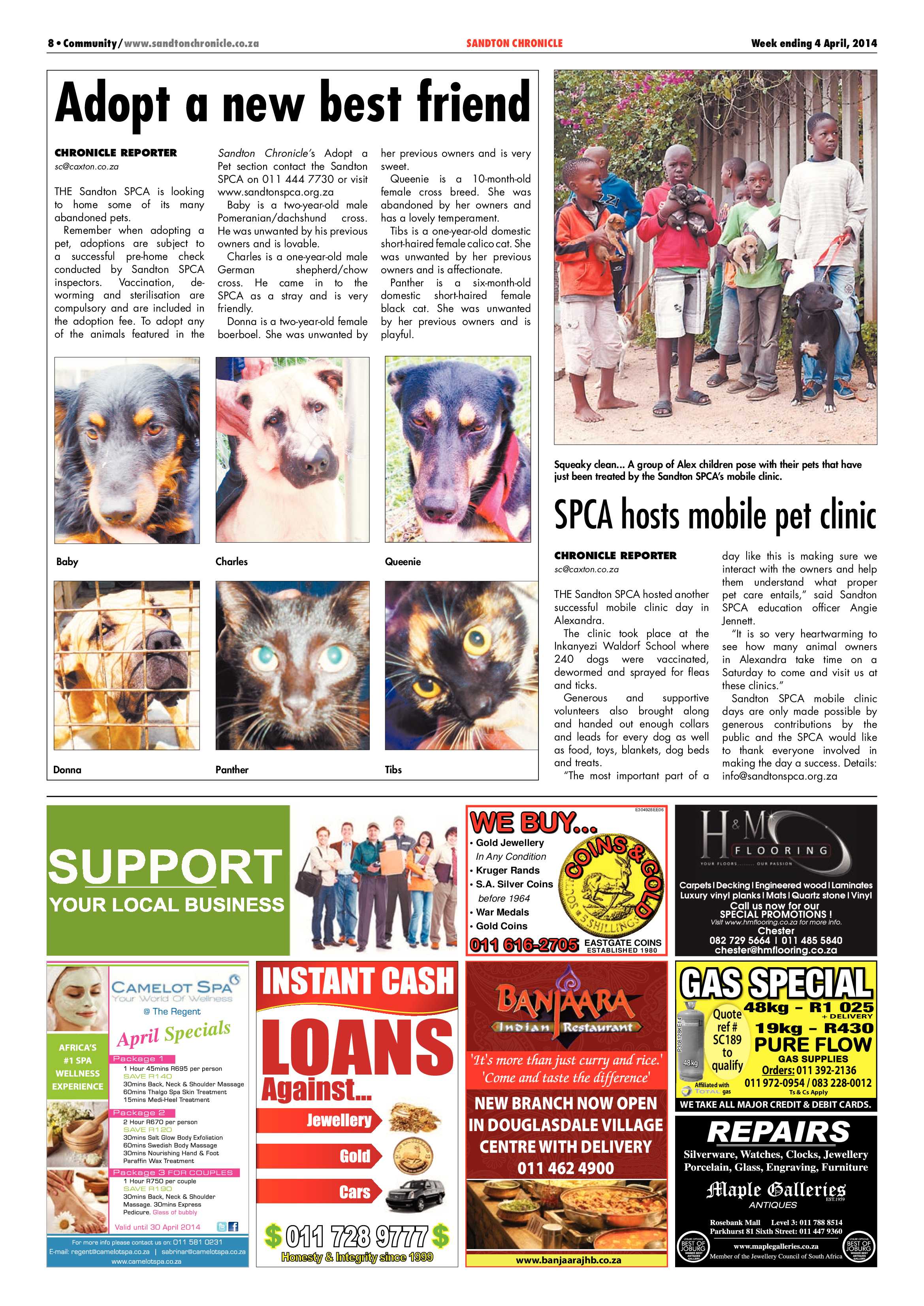 Sandton Chronicle 04 April 2014 page 8
