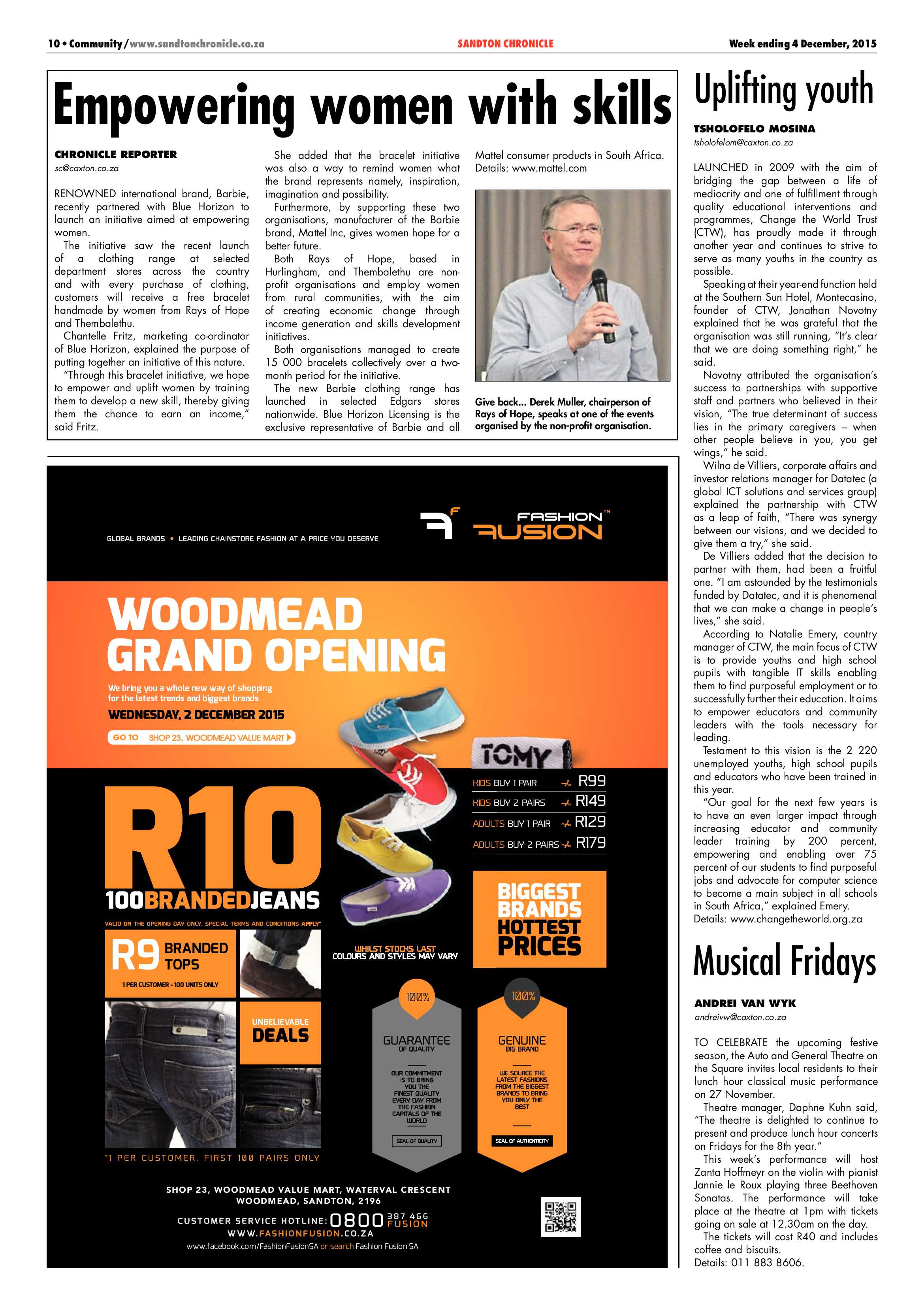Sandton Chronicle 04 December 2015 page 10