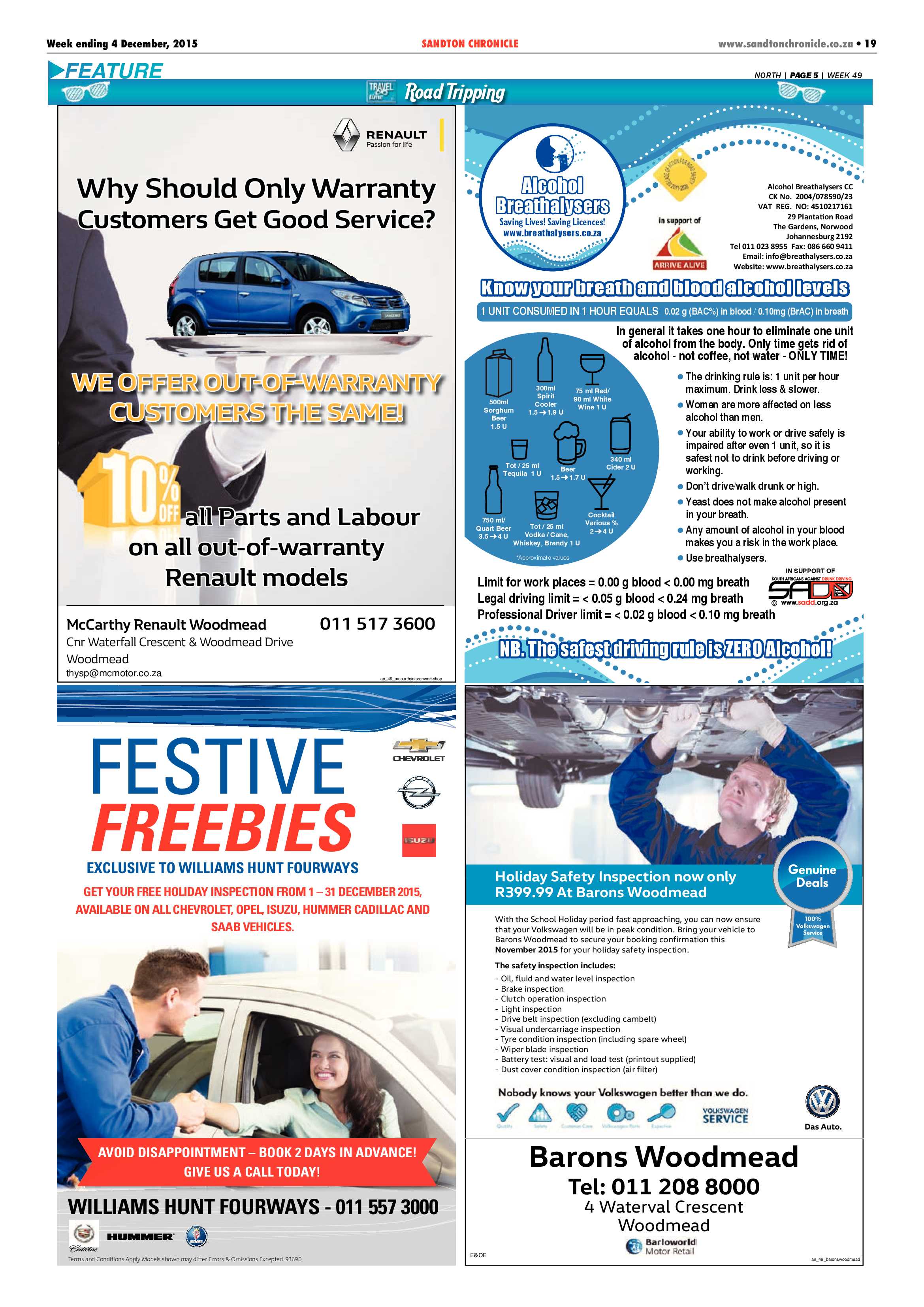 Sandton Chronicle 04 December 2015 page 19