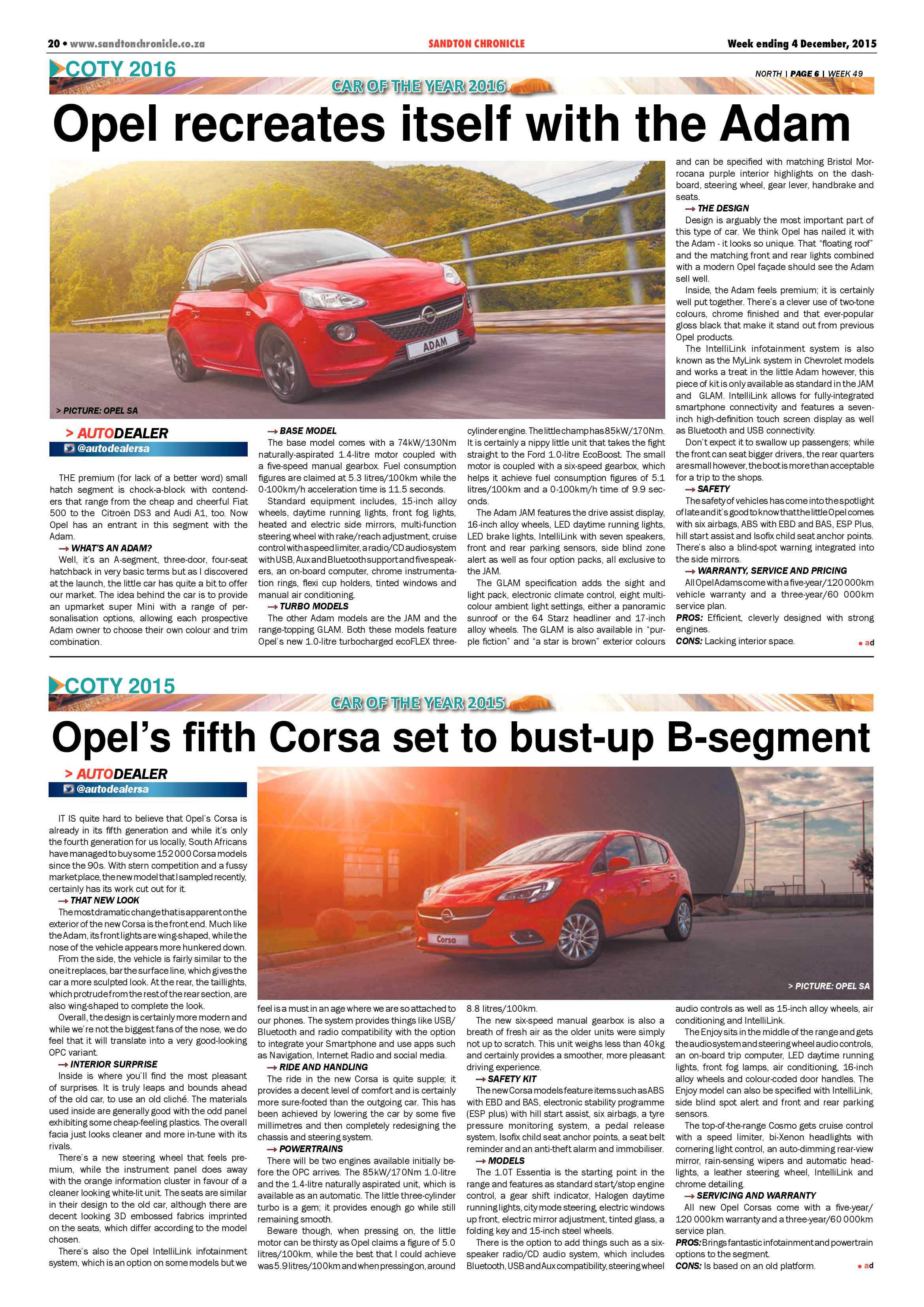 Sandton Chronicle 04 December 2015 page 20
