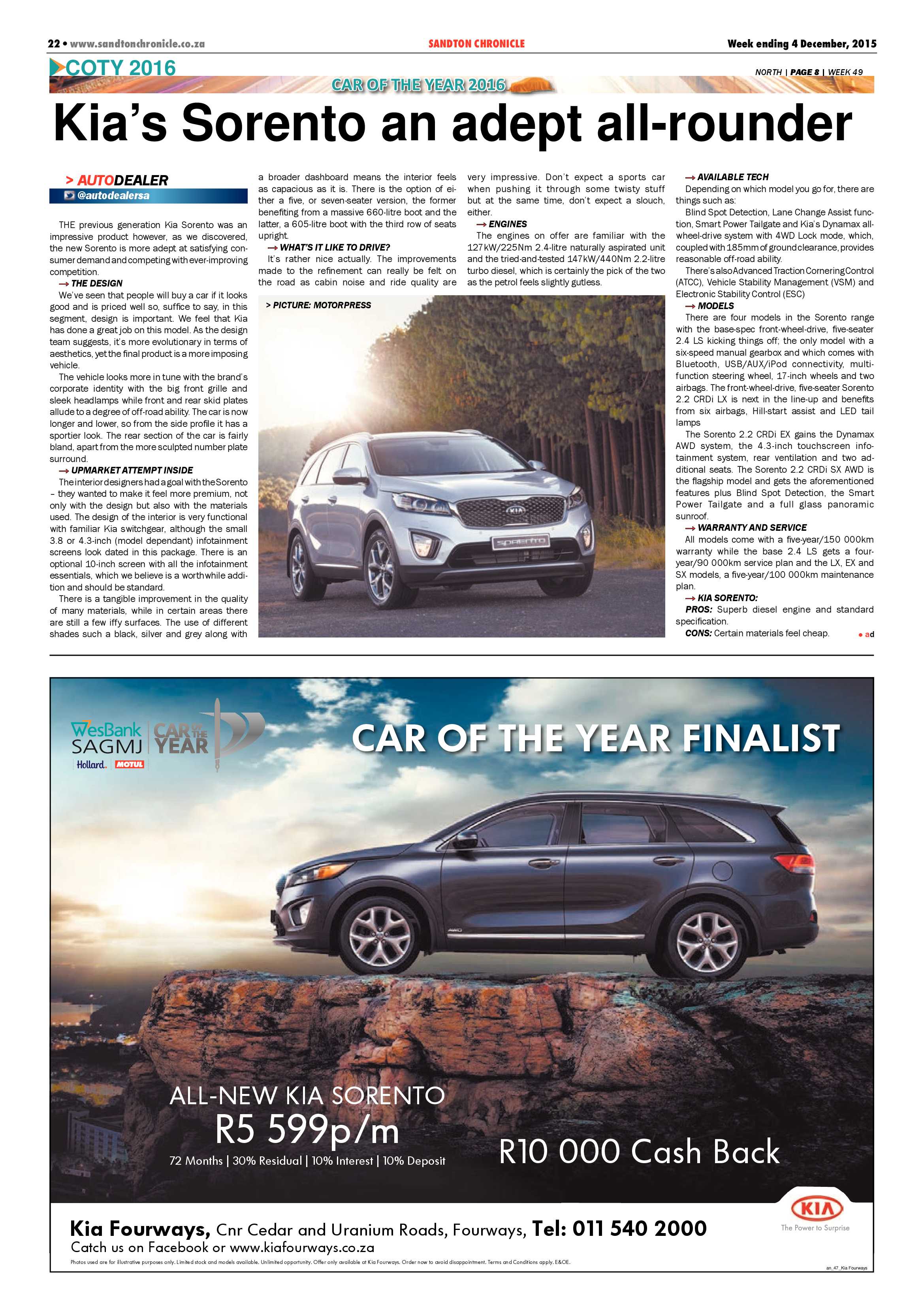 Sandton Chronicle 04 December 2015 page 22