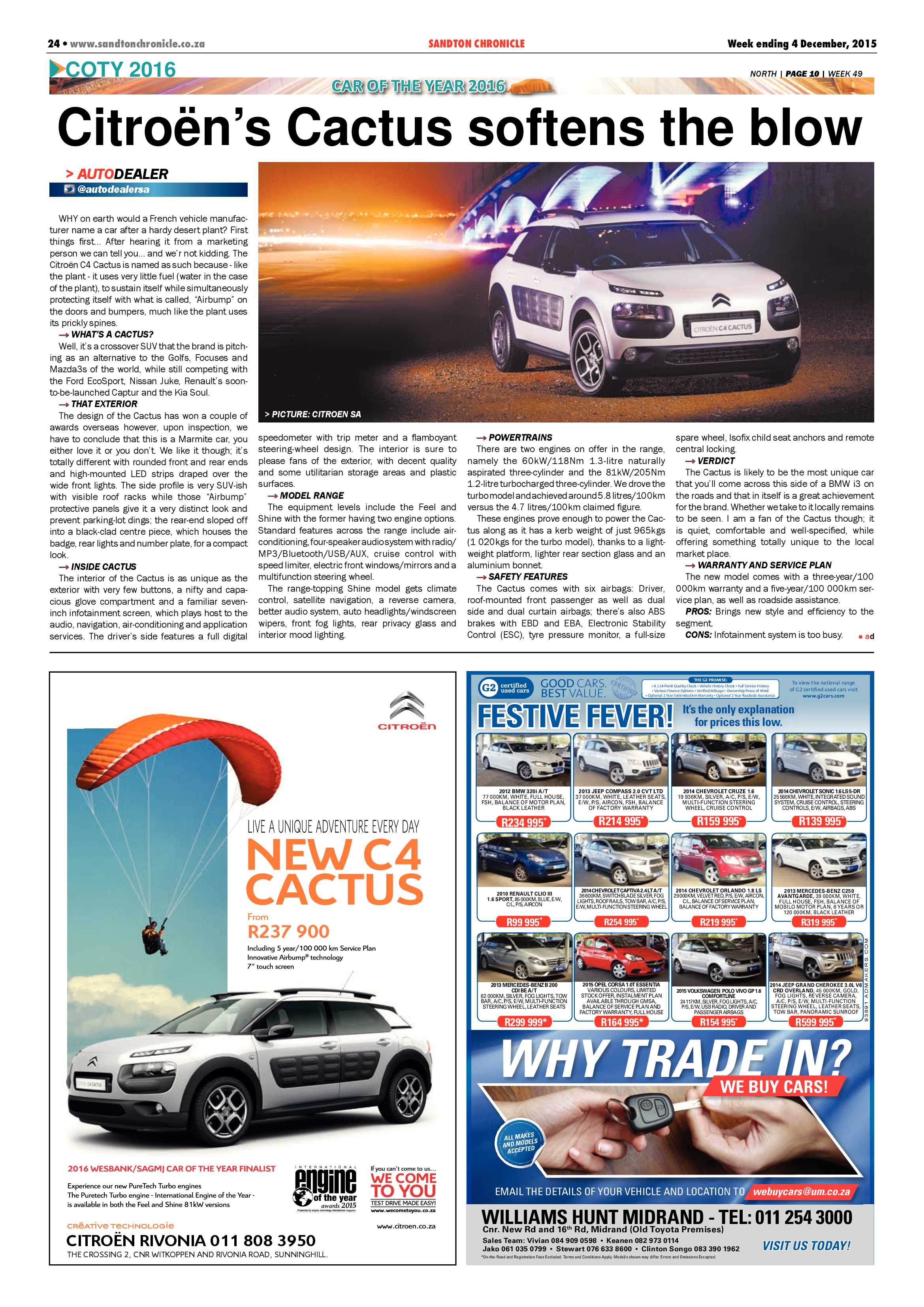 Sandton Chronicle 04 December 2015 page 24