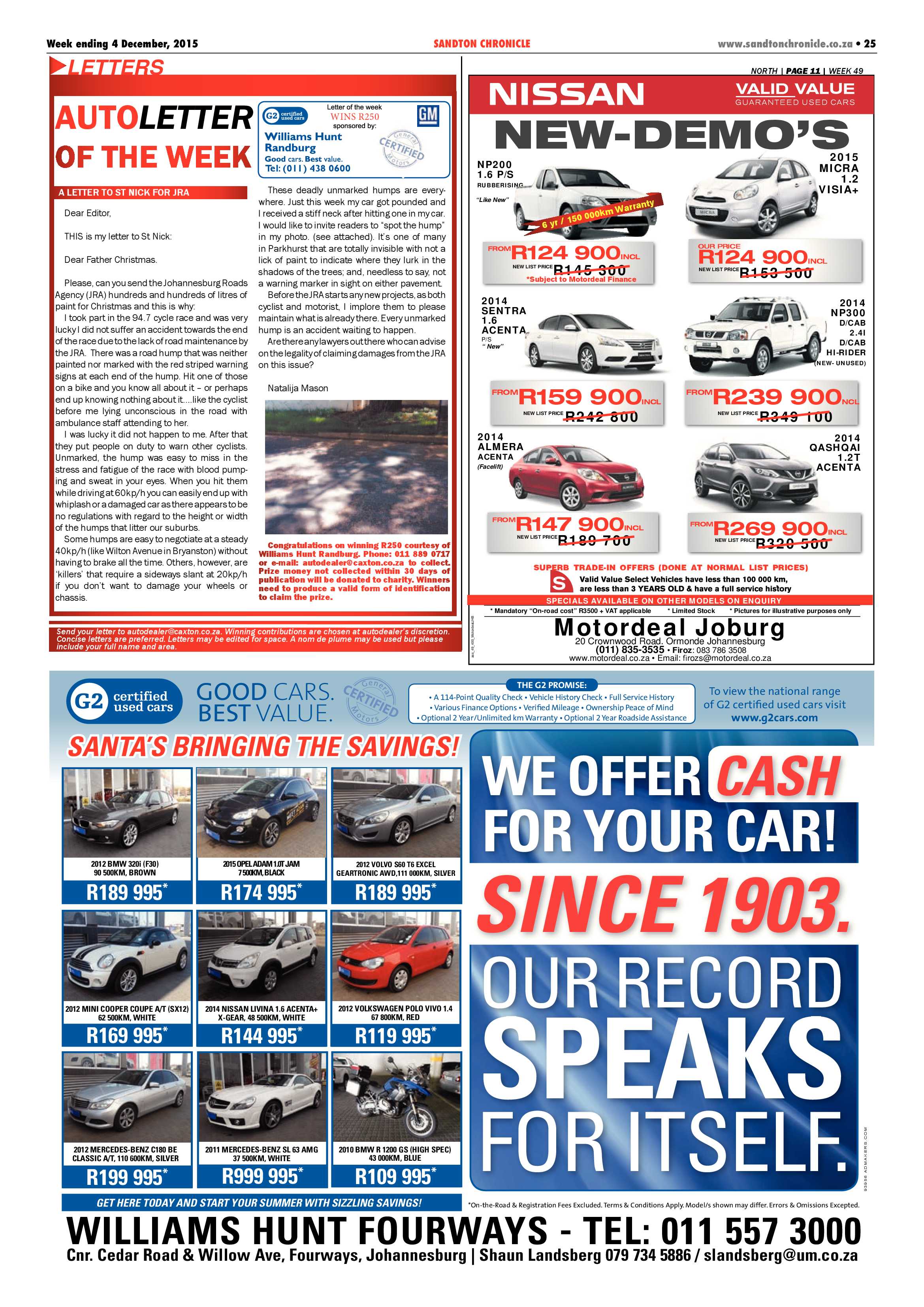 Sandton Chronicle 04 December 2015 page 25