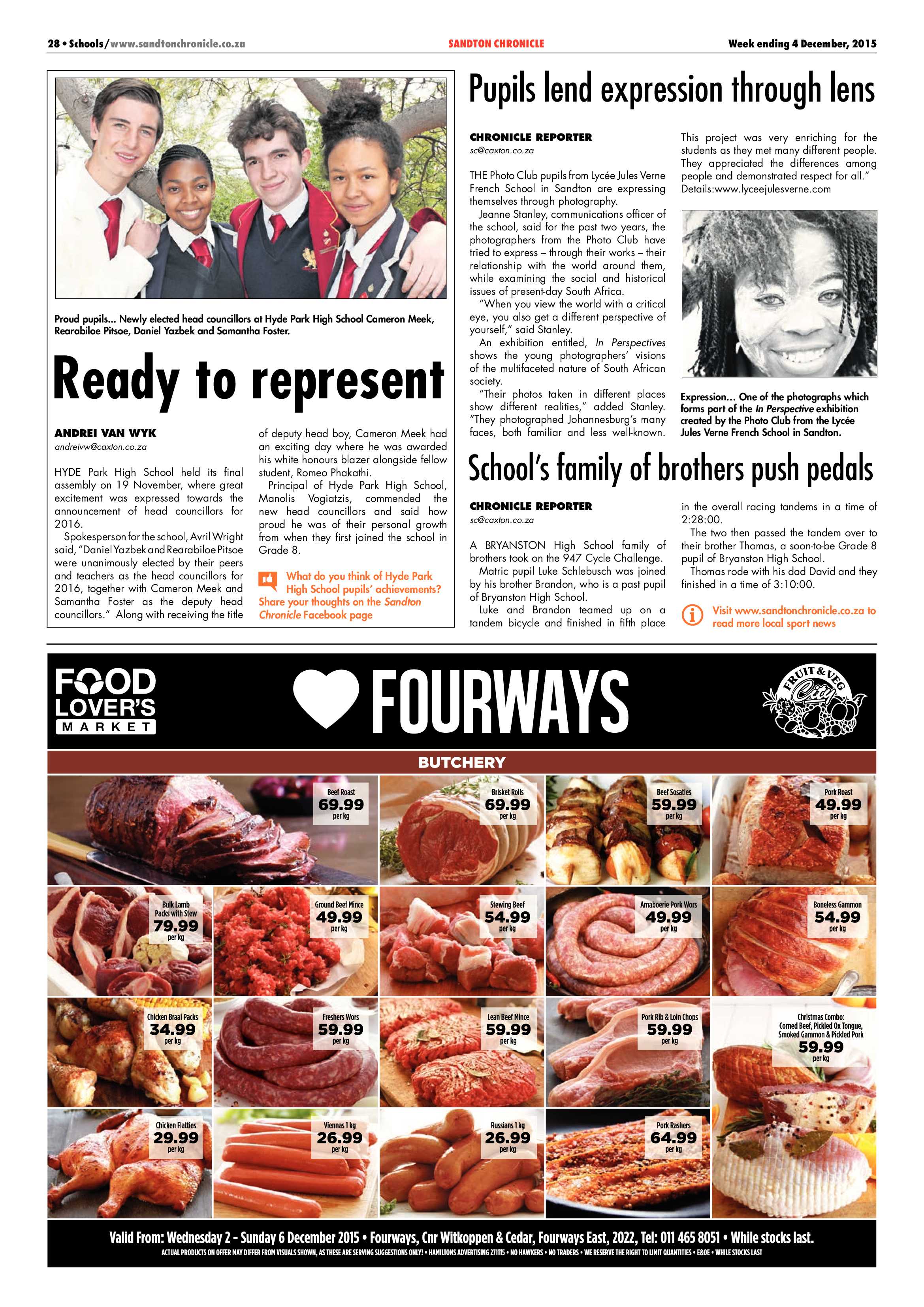 Sandton Chronicle 04 December 2015 page 28