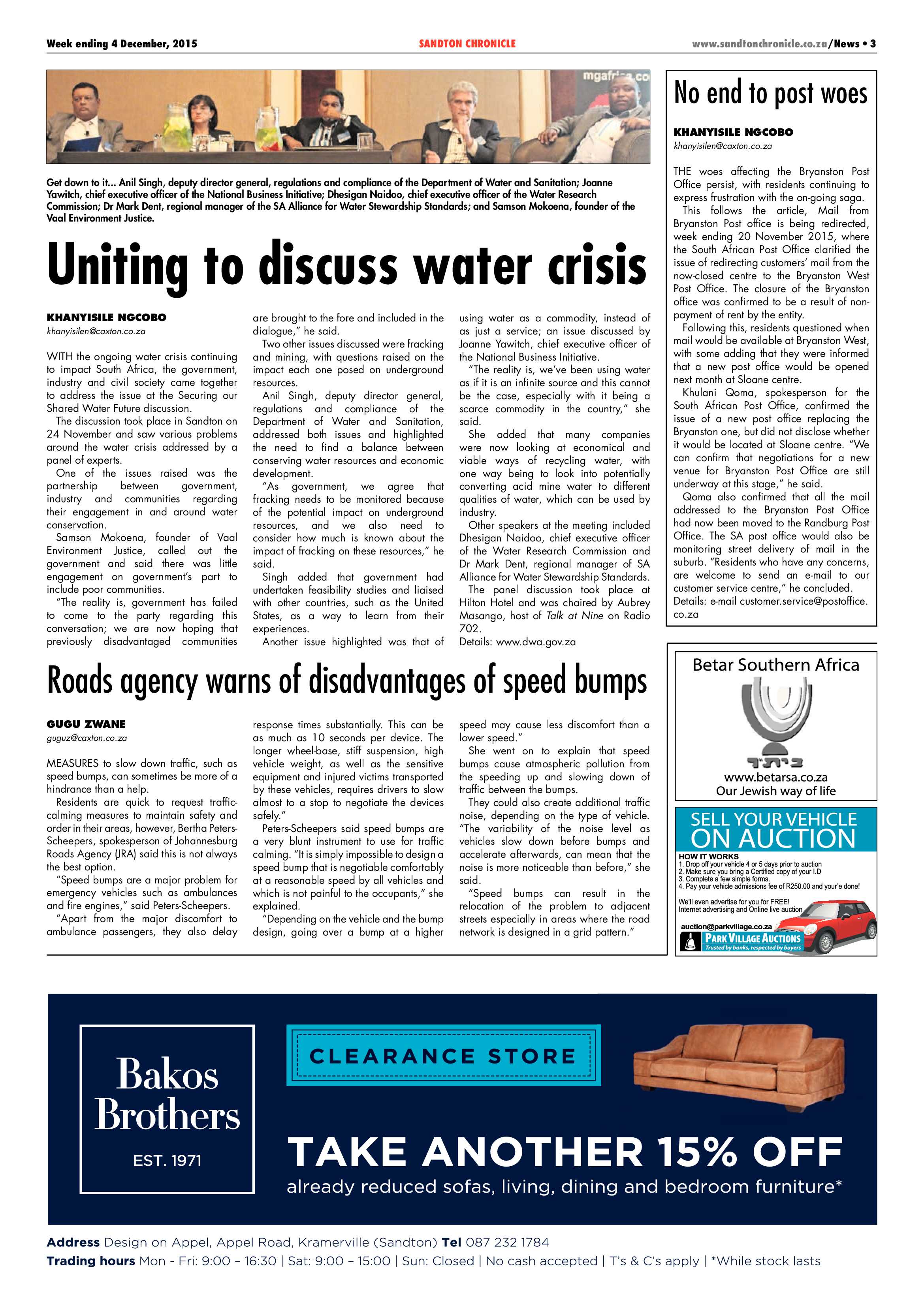 Sandton Chronicle 04 December 2015 page 3