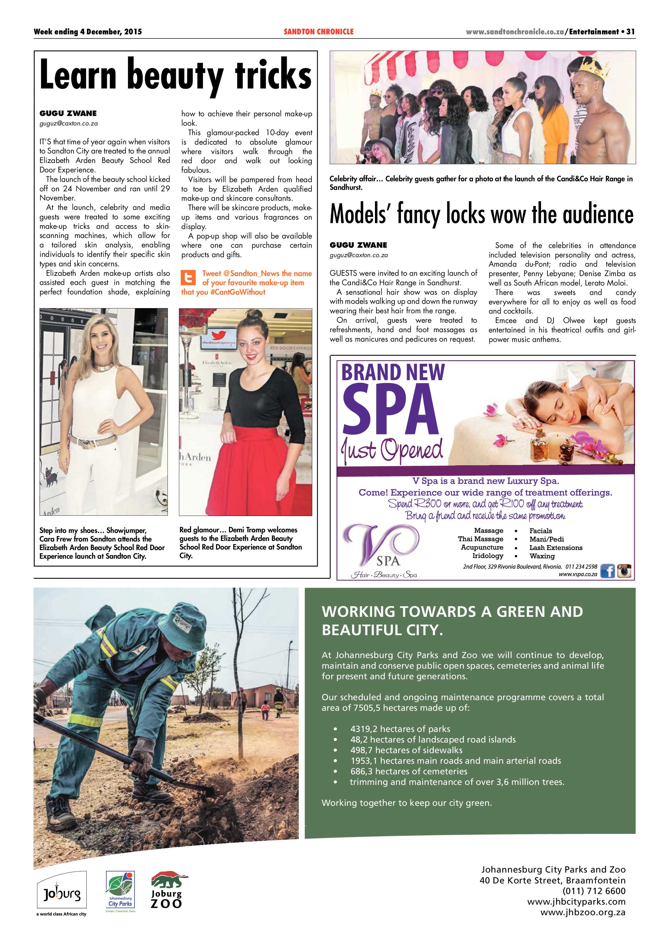 Sandton Chronicle 04 December 2015 page 31