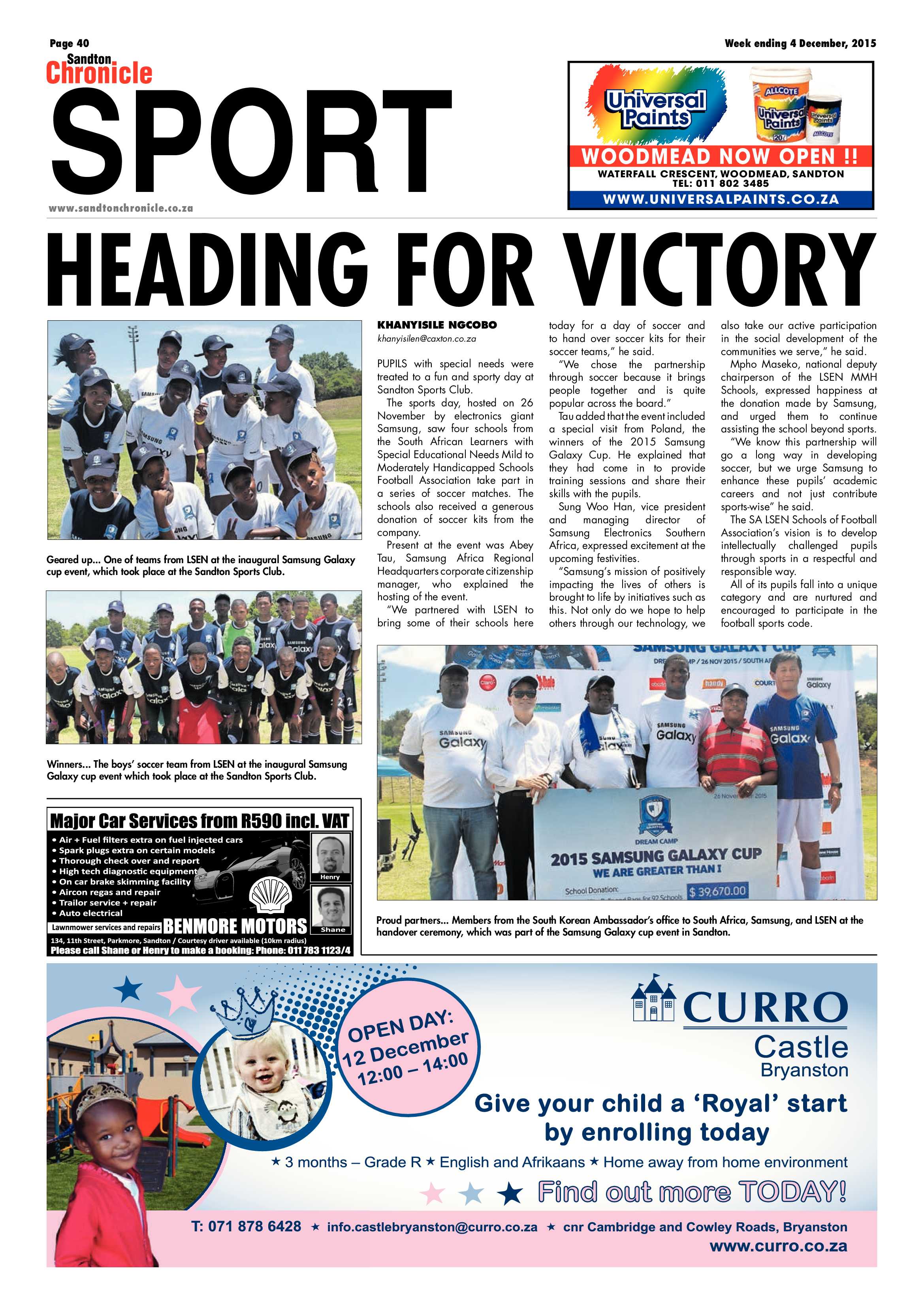 Sandton Chronicle 04 December 2015 page 40
