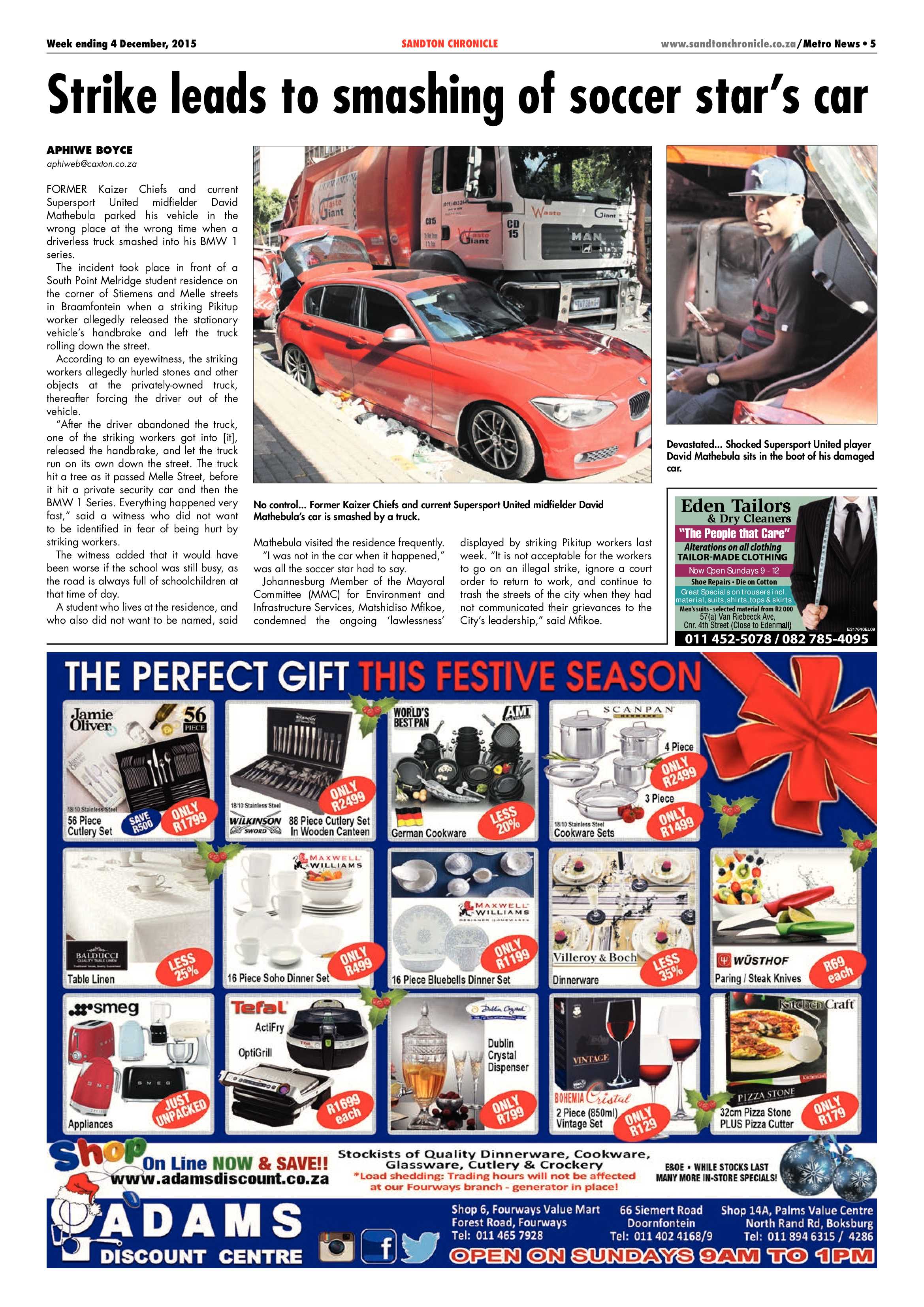 Sandton Chronicle 04 December 2015 page 5