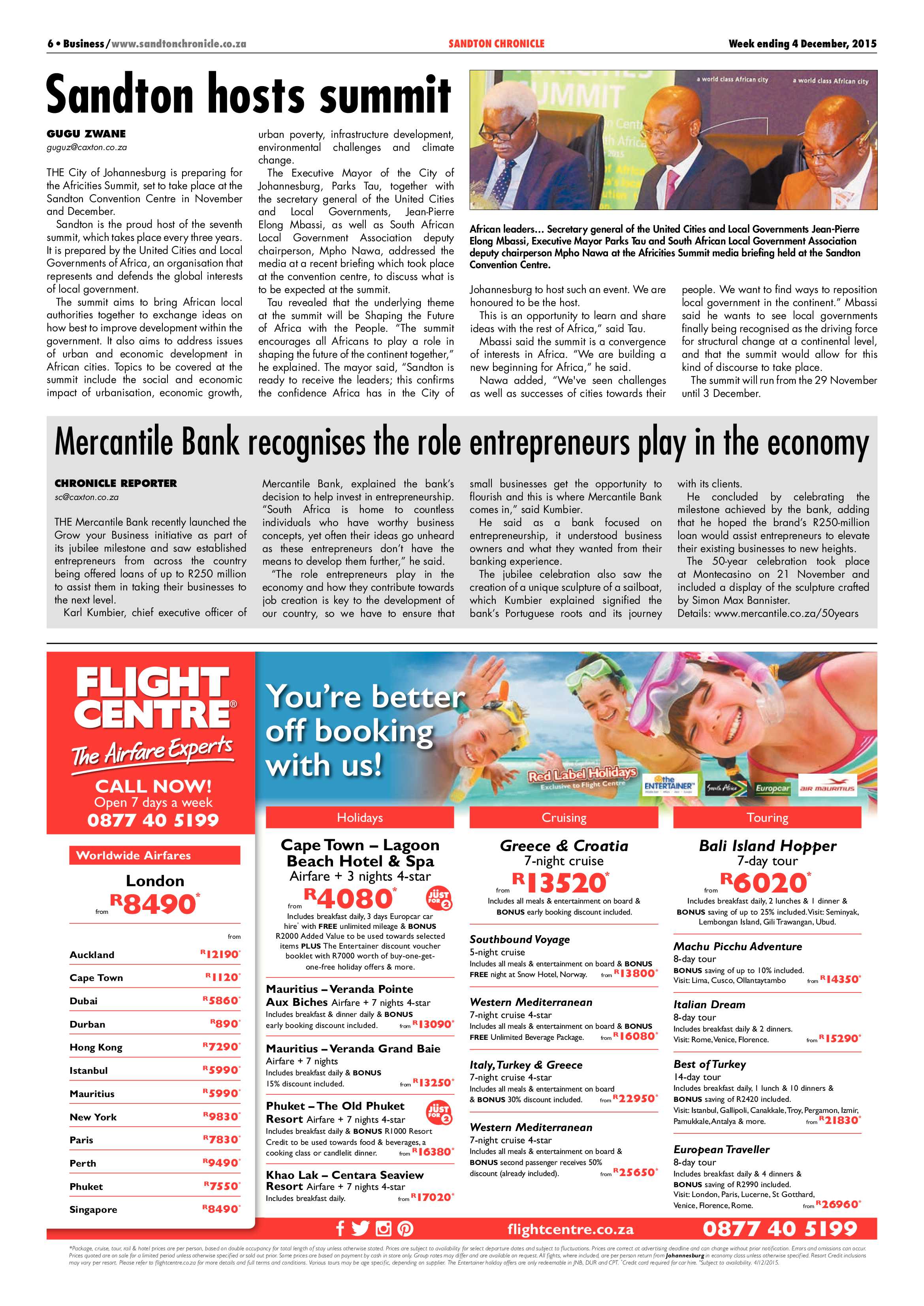Sandton Chronicle 04 December 2015 page 6