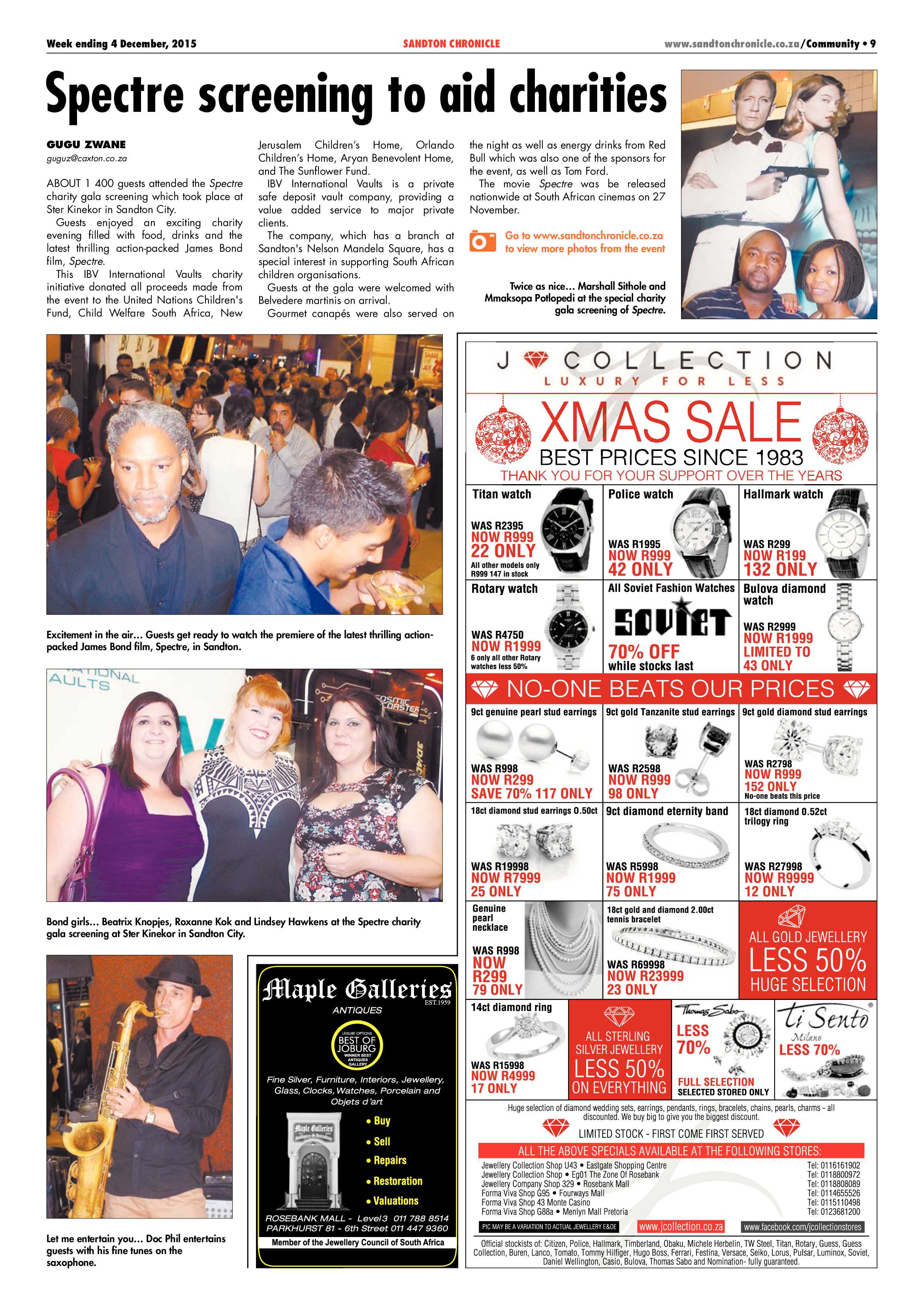 Sandton Chronicle 04 December 2015 page 9