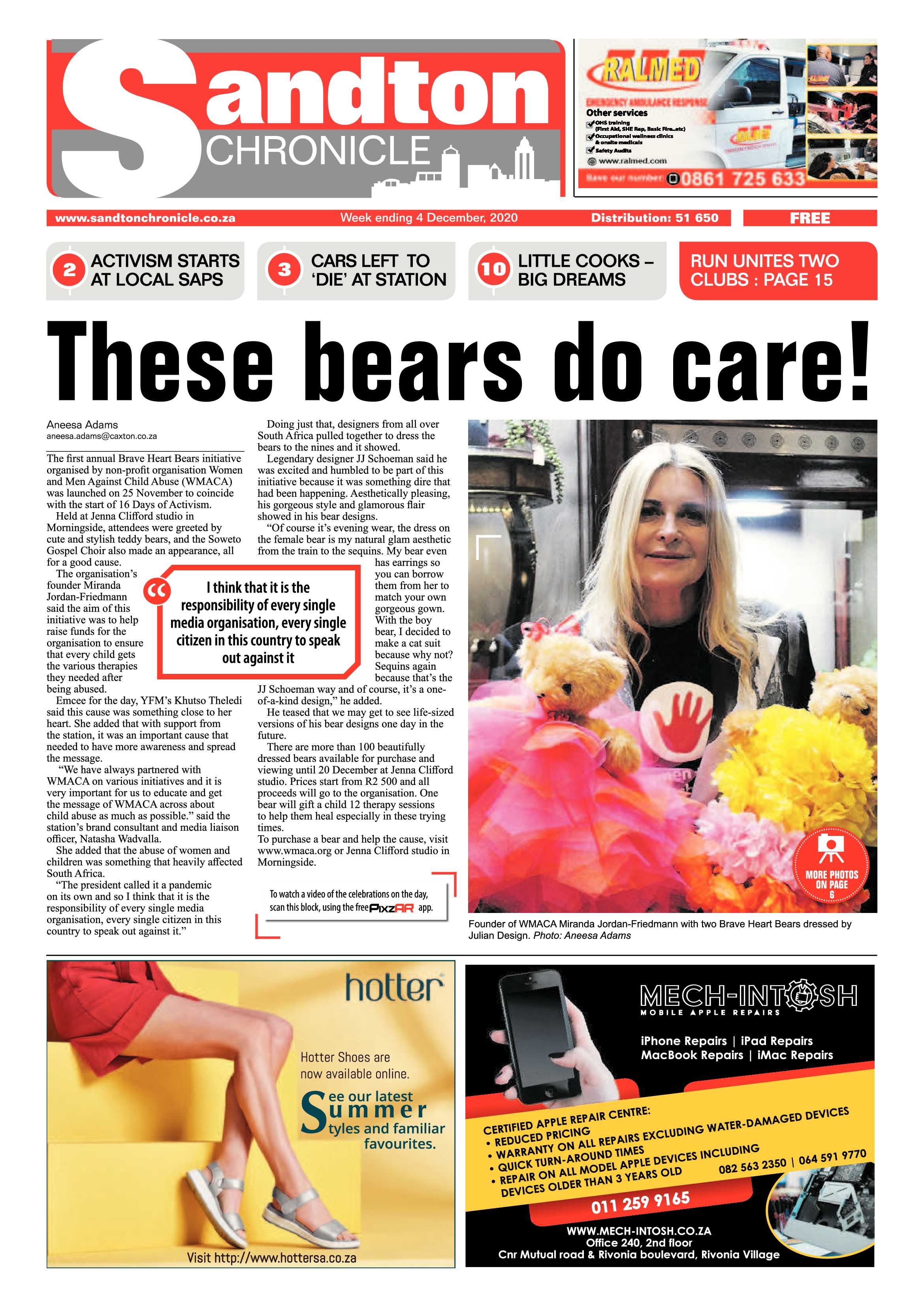 Sandton Chronicle 04 December 2020 page 1
