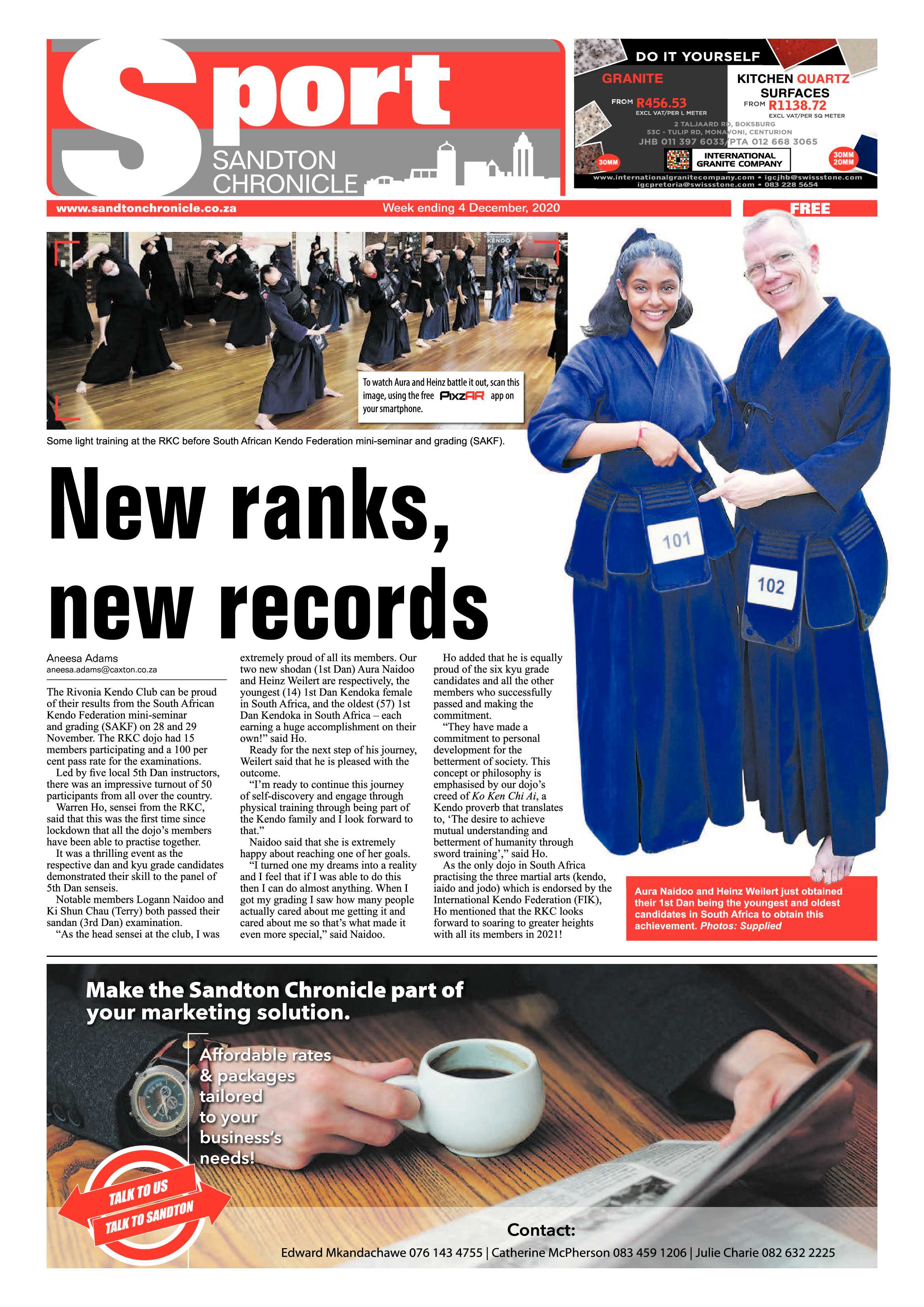 Sandton Chronicle 04 December 2020 page 16