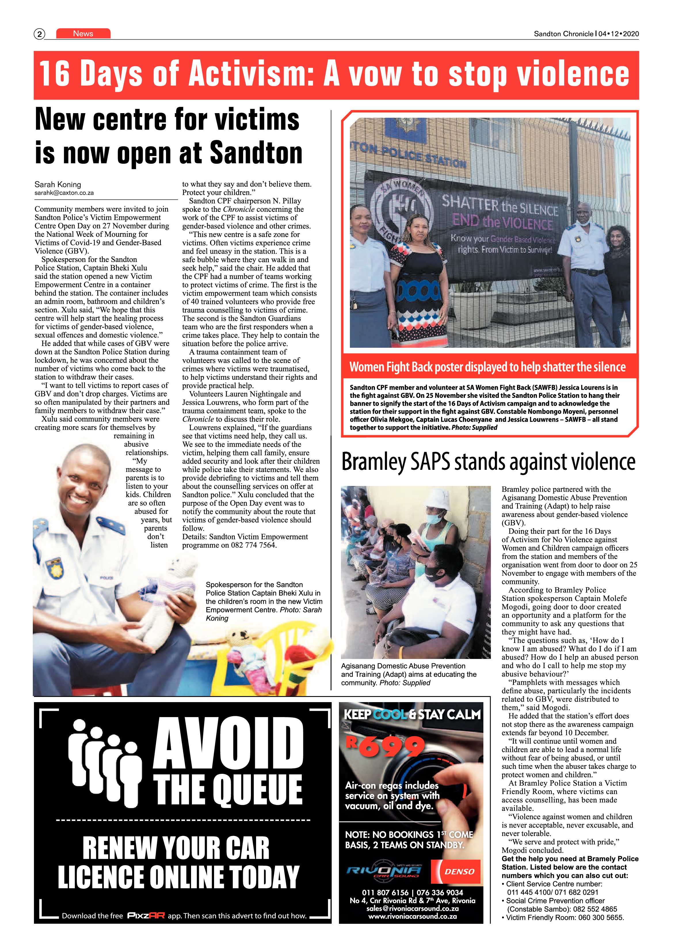 Sandton Chronicle 04 December 2020 page 2