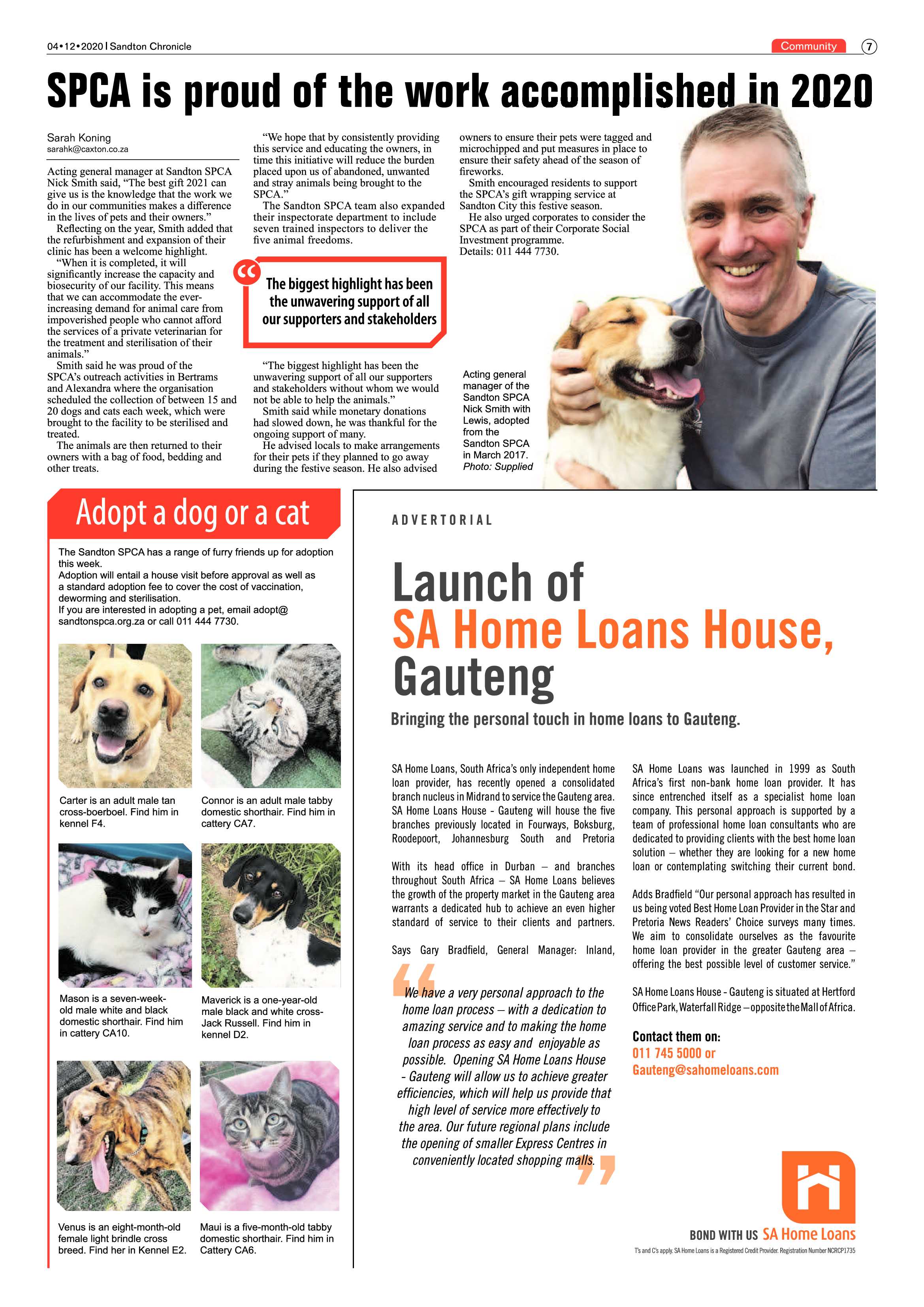 Sandton Chronicle 04 December 2020 page 7