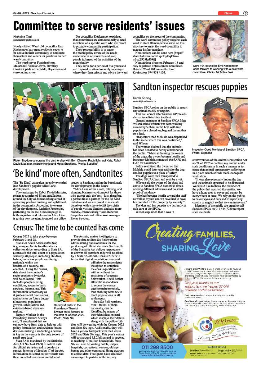 Sandton Chronicle 04 February 2022 page 3
