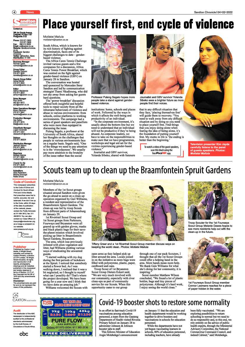Sandton Chronicle 04 February 2022 page 4