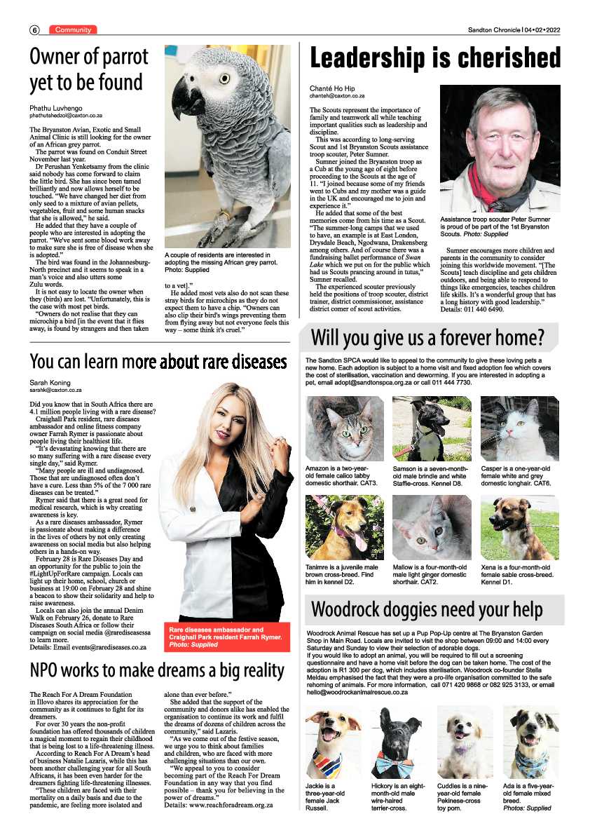 Sandton Chronicle 04 February 2022 page 6