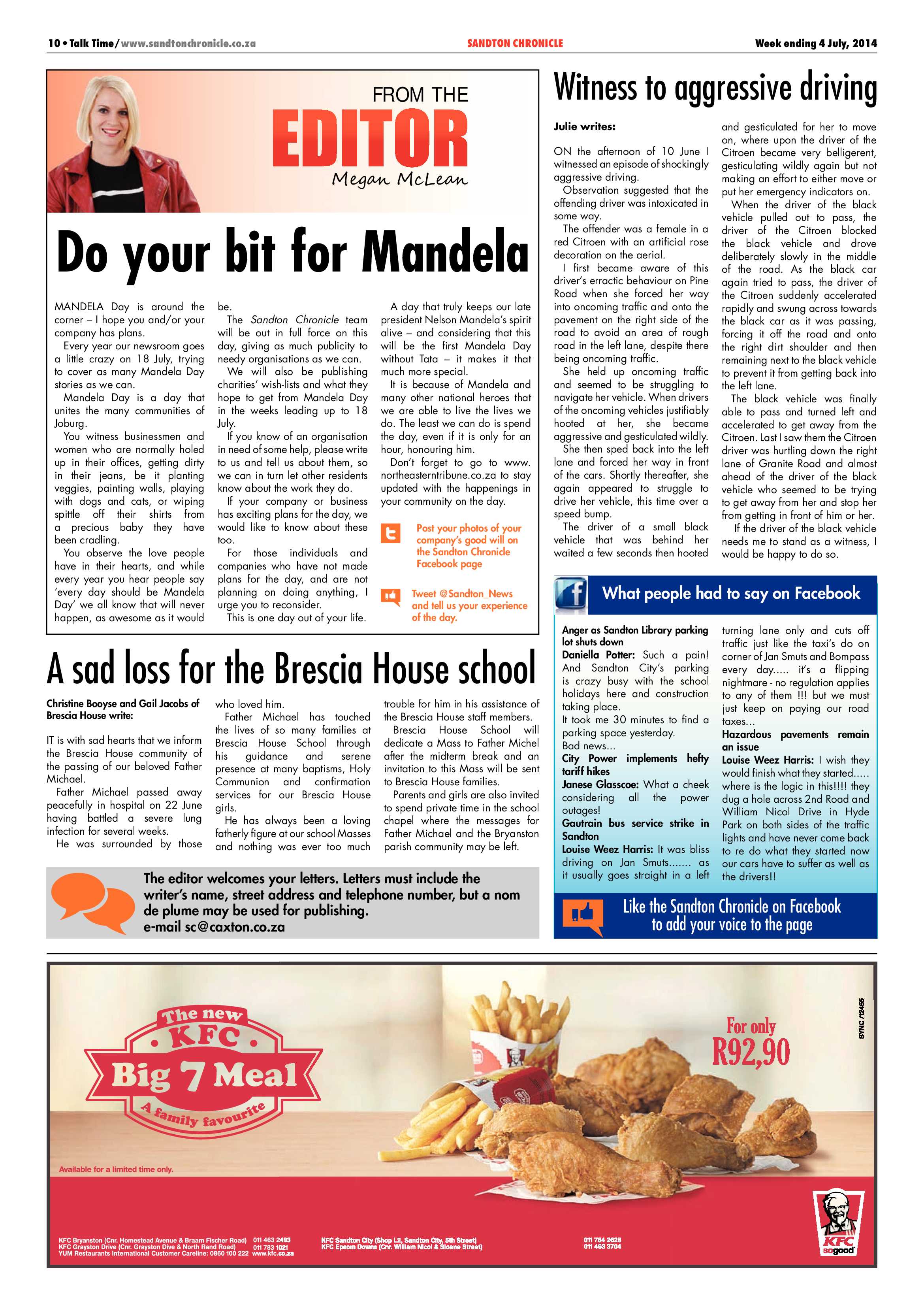 Sandton Chronicle 04 July 2014 page 10