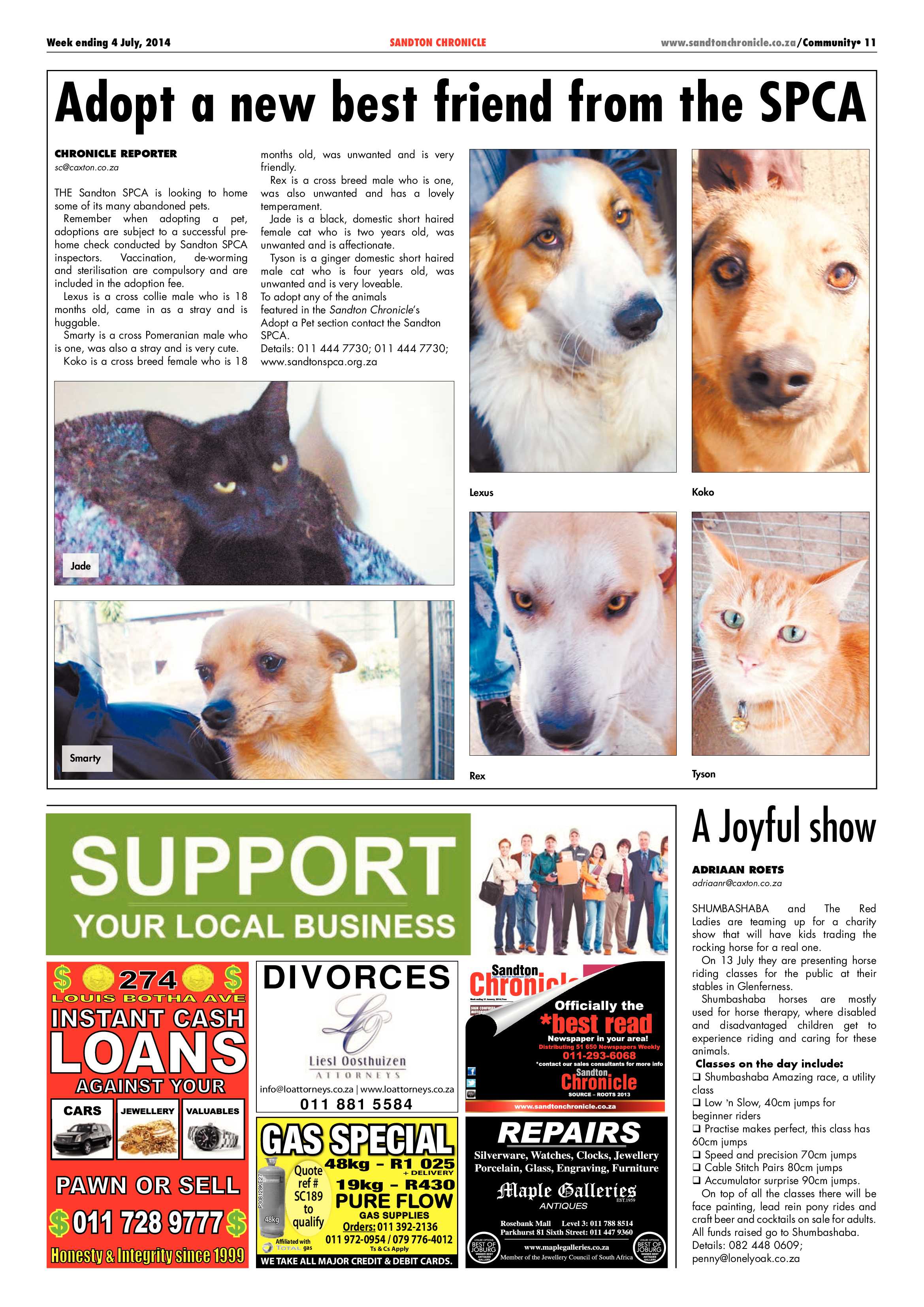 Sandton Chronicle 04 July 2014 page 19