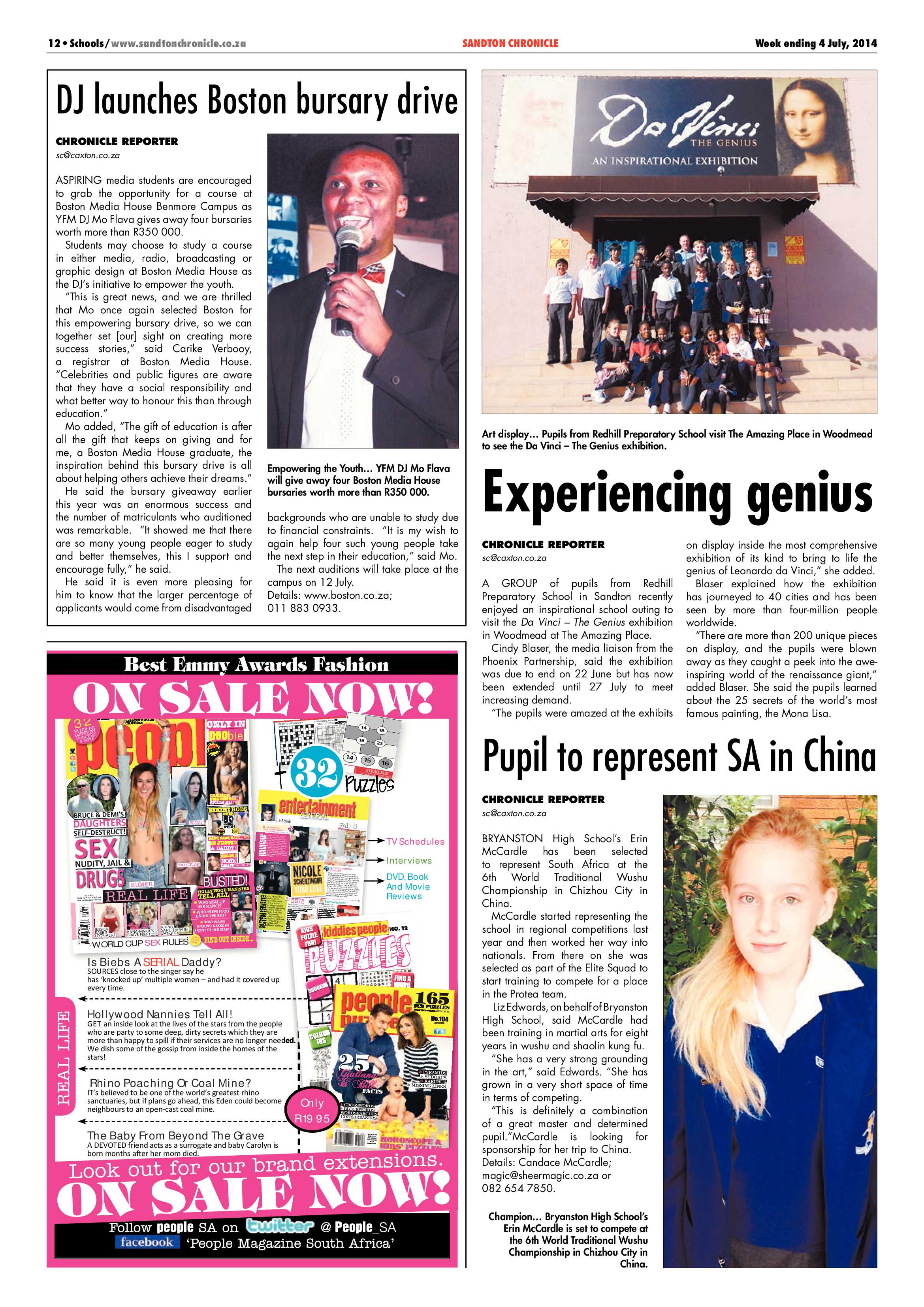 Sandton Chronicle 04 July 2014 page 20