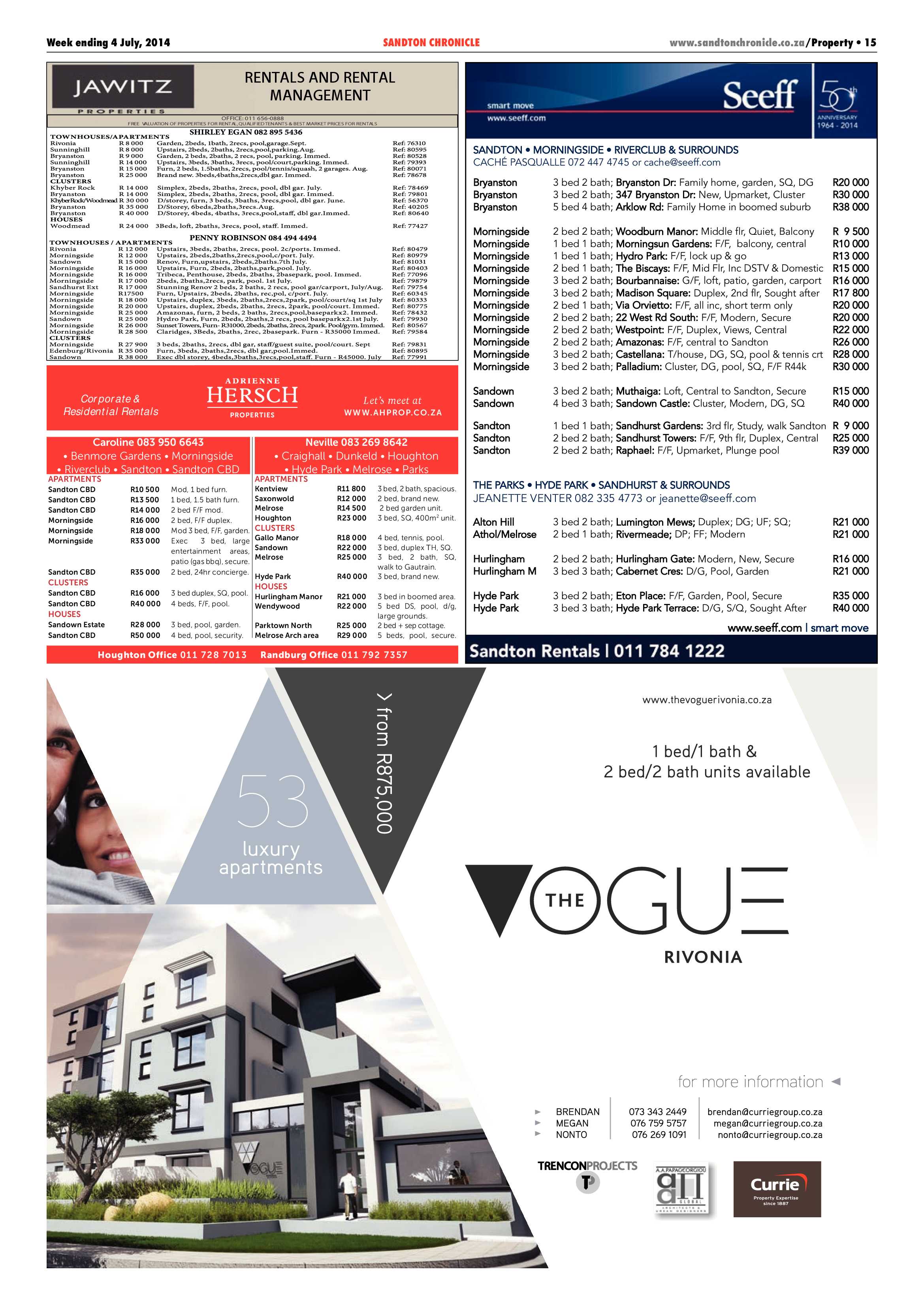 Sandton Chronicle 04 July 2014 page 23