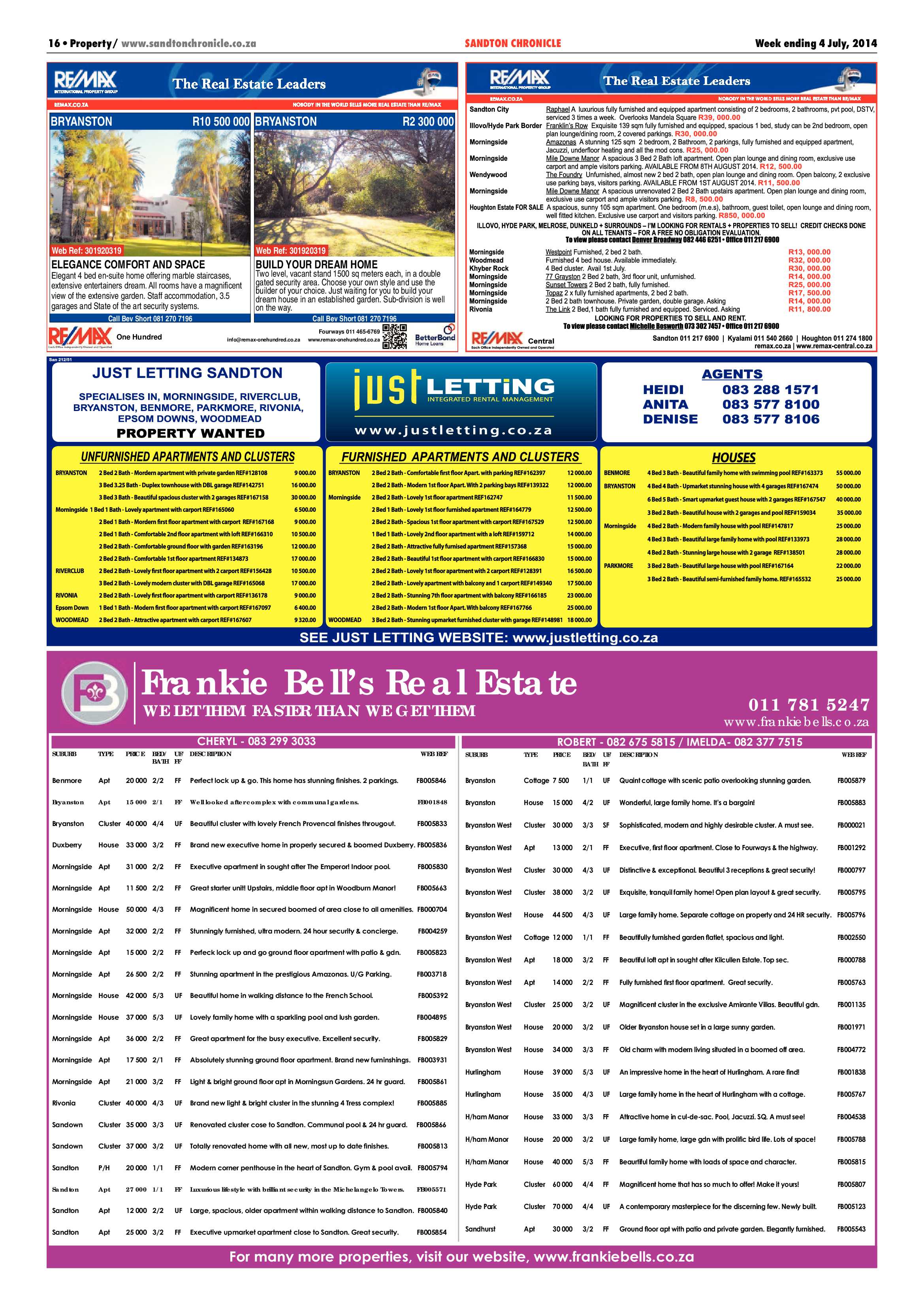 Sandton Chronicle 04 July 2014 page 24