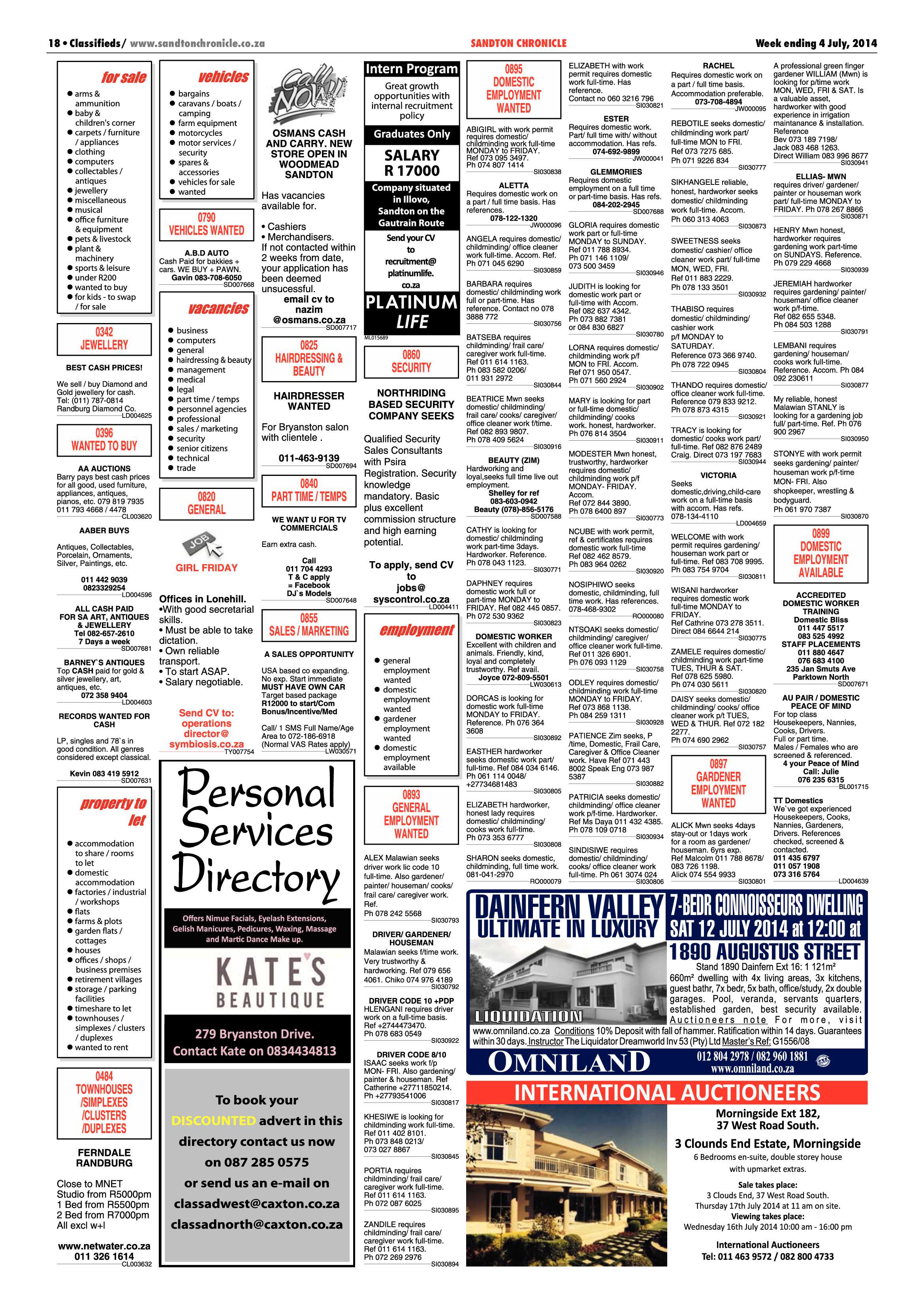 Sandton Chronicle 04 July 2014 page 26