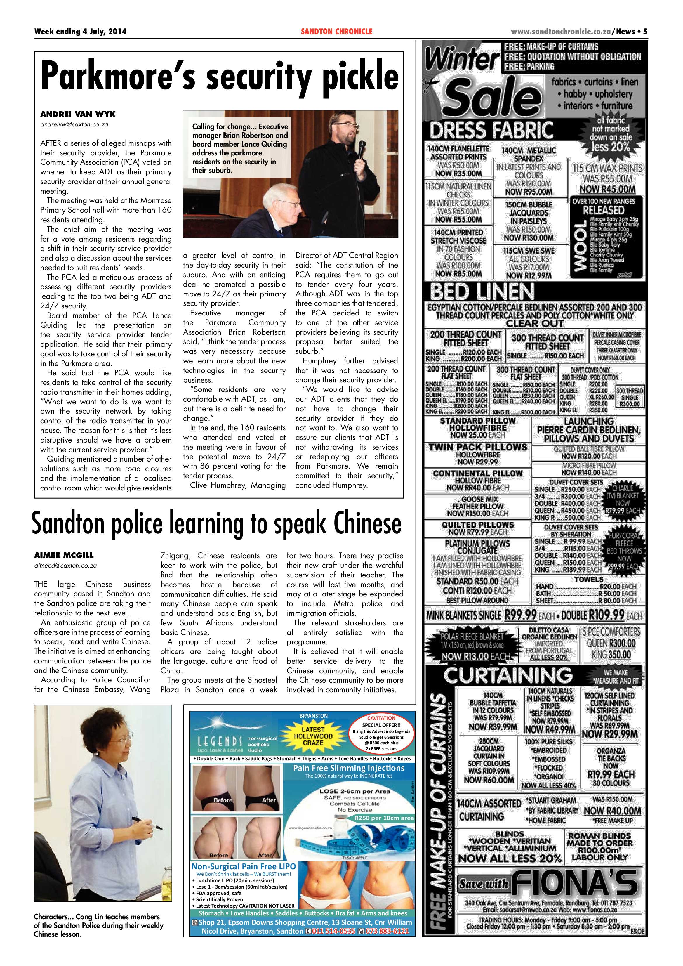 Sandton Chronicle 04 July 2014 page 5