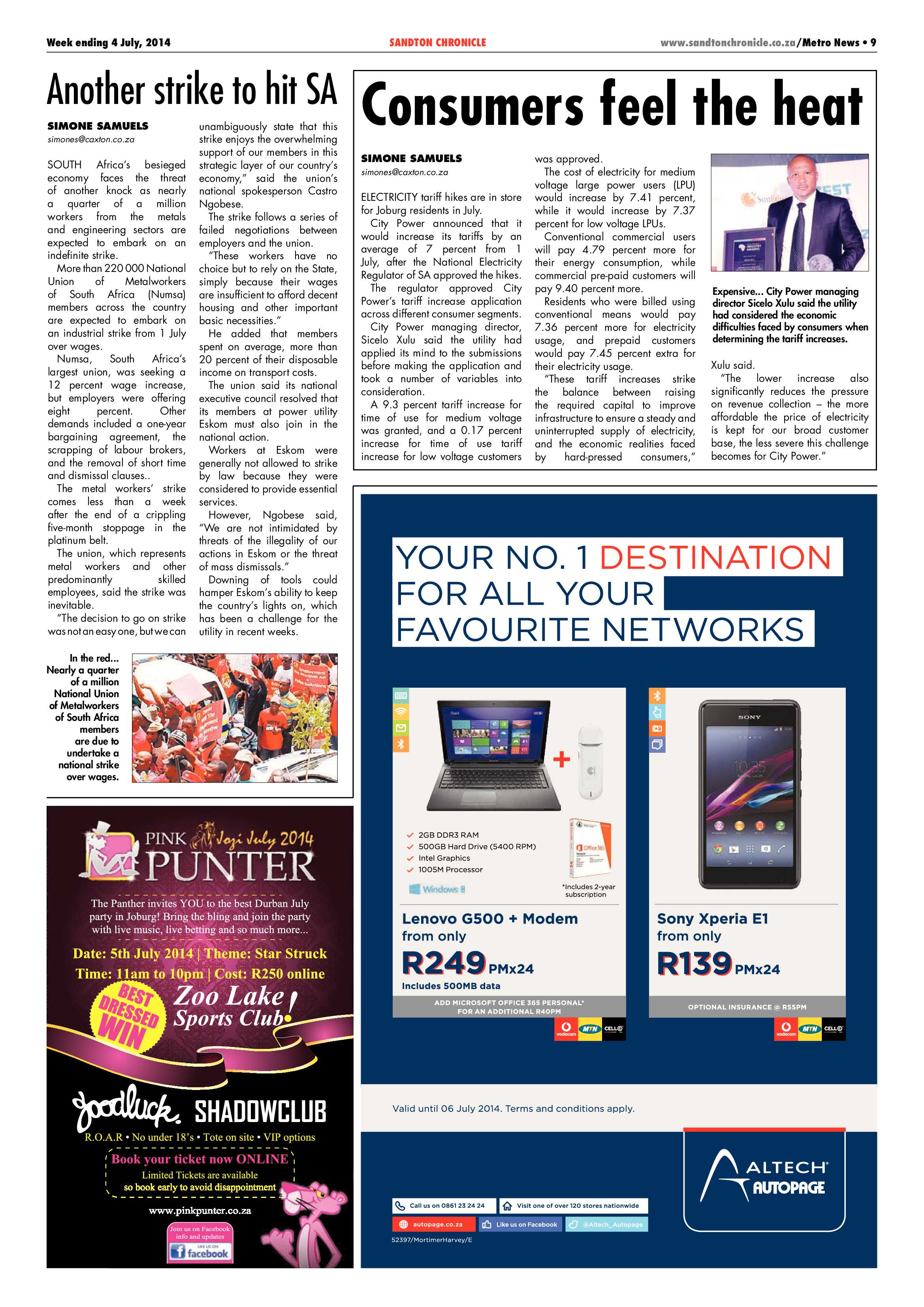 Sandton Chronicle 04 July 2014 page 9