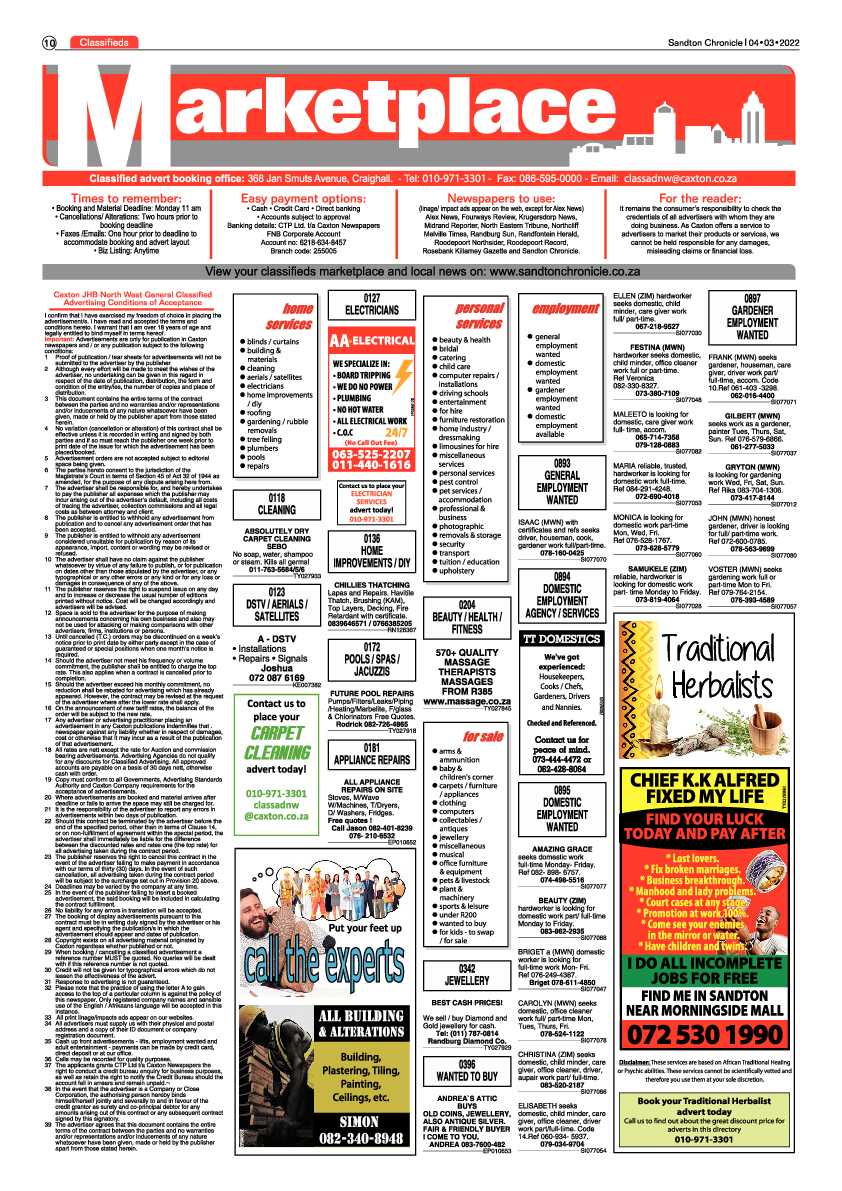 Sandton Chronicle 04 March 2022 page 10