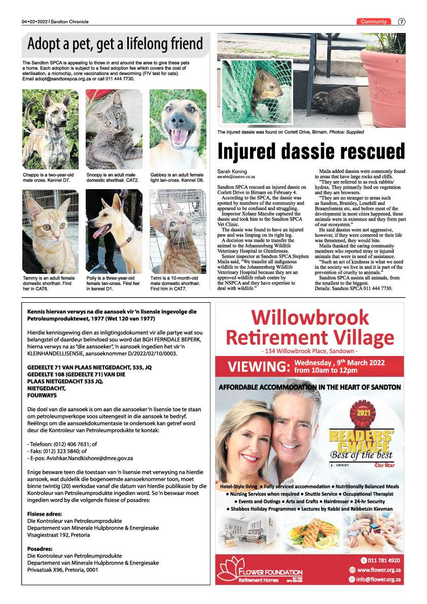 Sandton Chronicle 04 March 2022 page 7