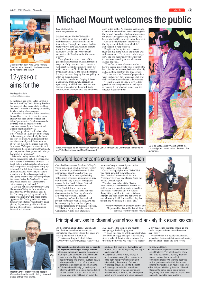 Sandton Chronicle 04 November 2022 page 17