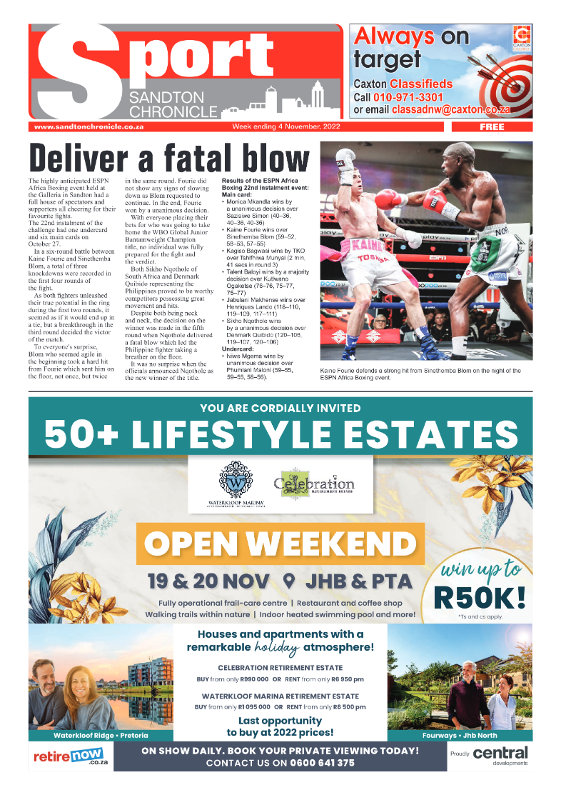 Sandton Chronicle 04 November 2022 page 20