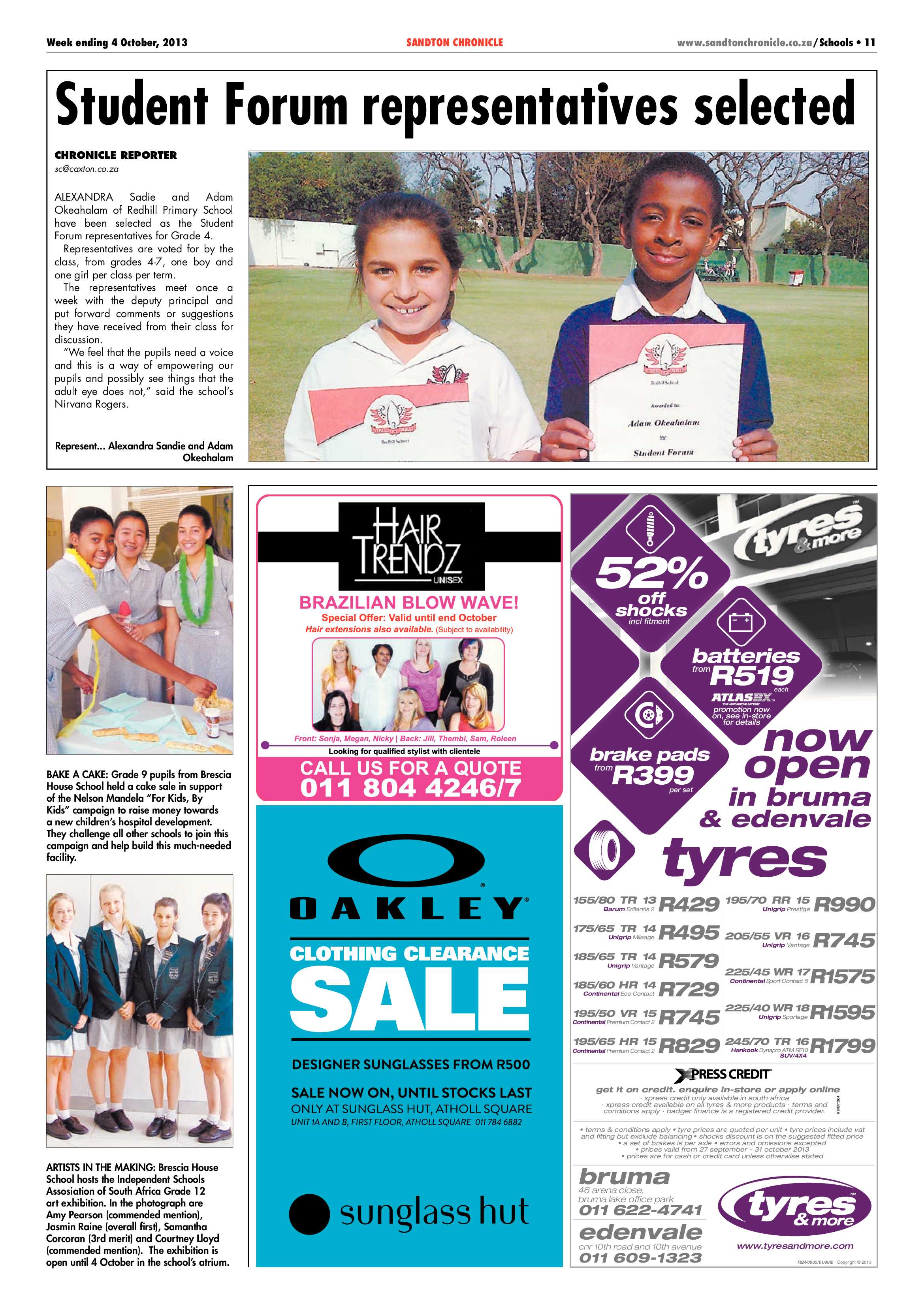 Sandton Chronicle 04 October 2013 page 11