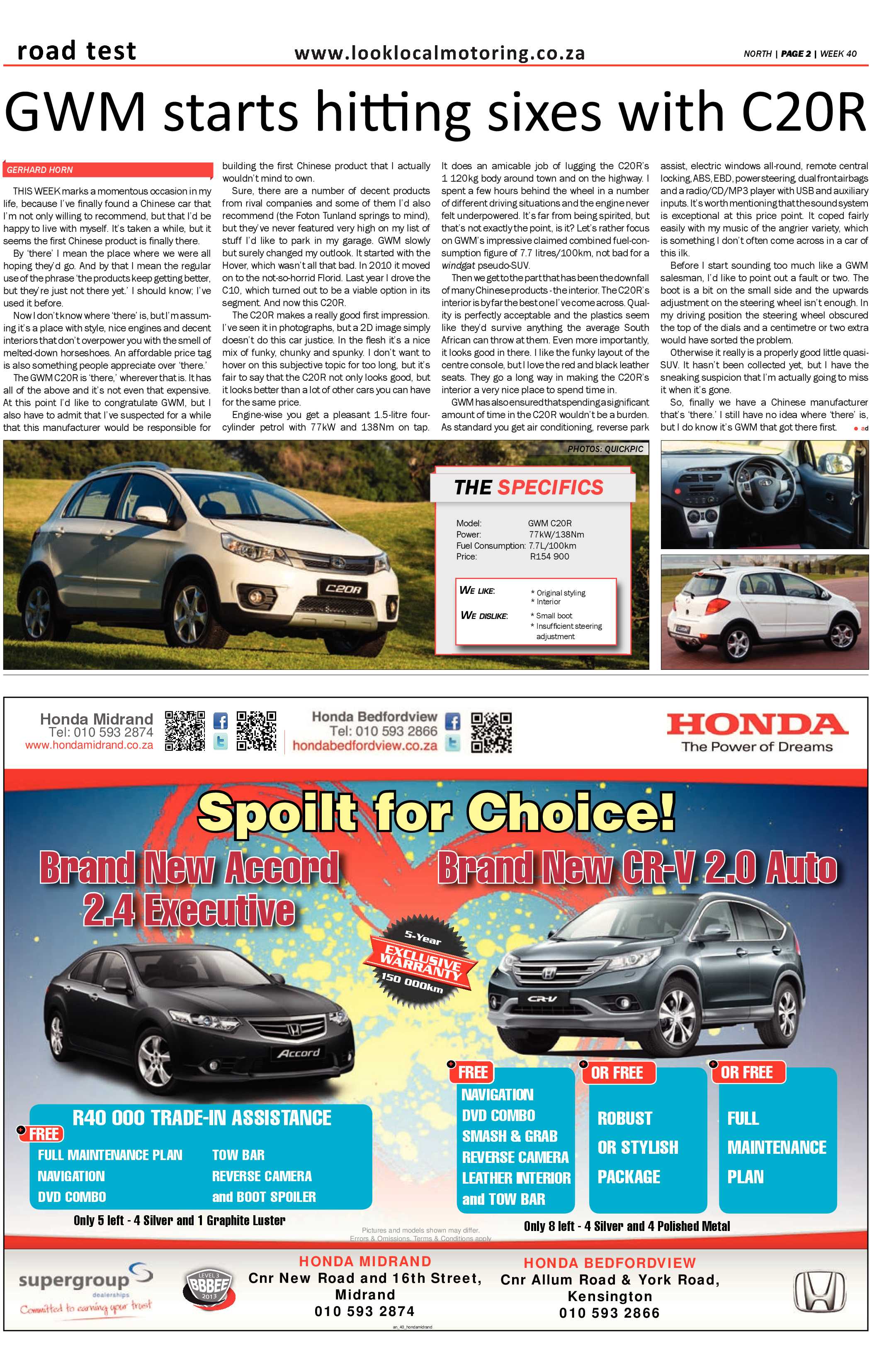 Sandton Chronicle 04 October 2013 page 14