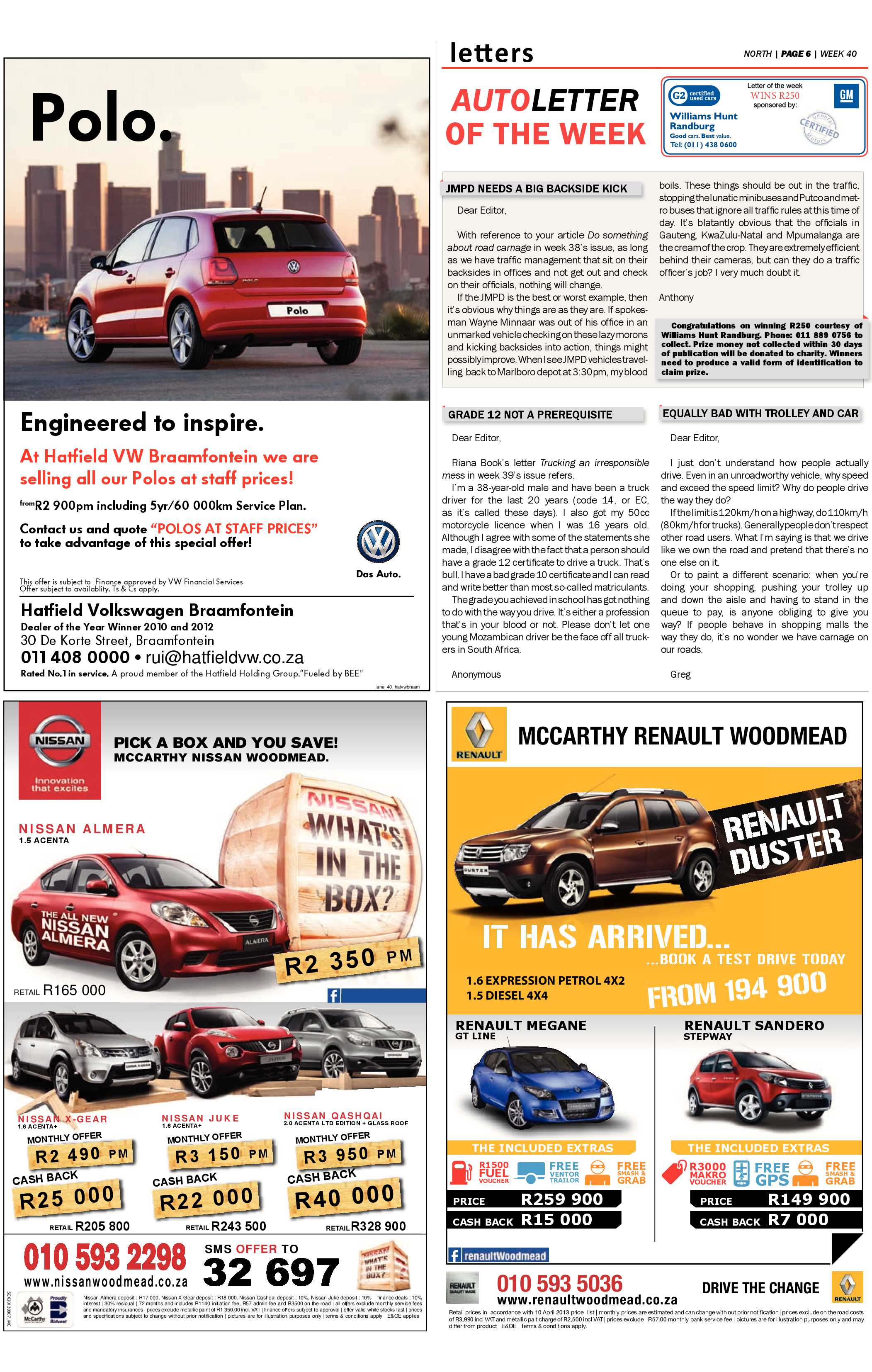 Sandton Chronicle 04 October 2013 page 18