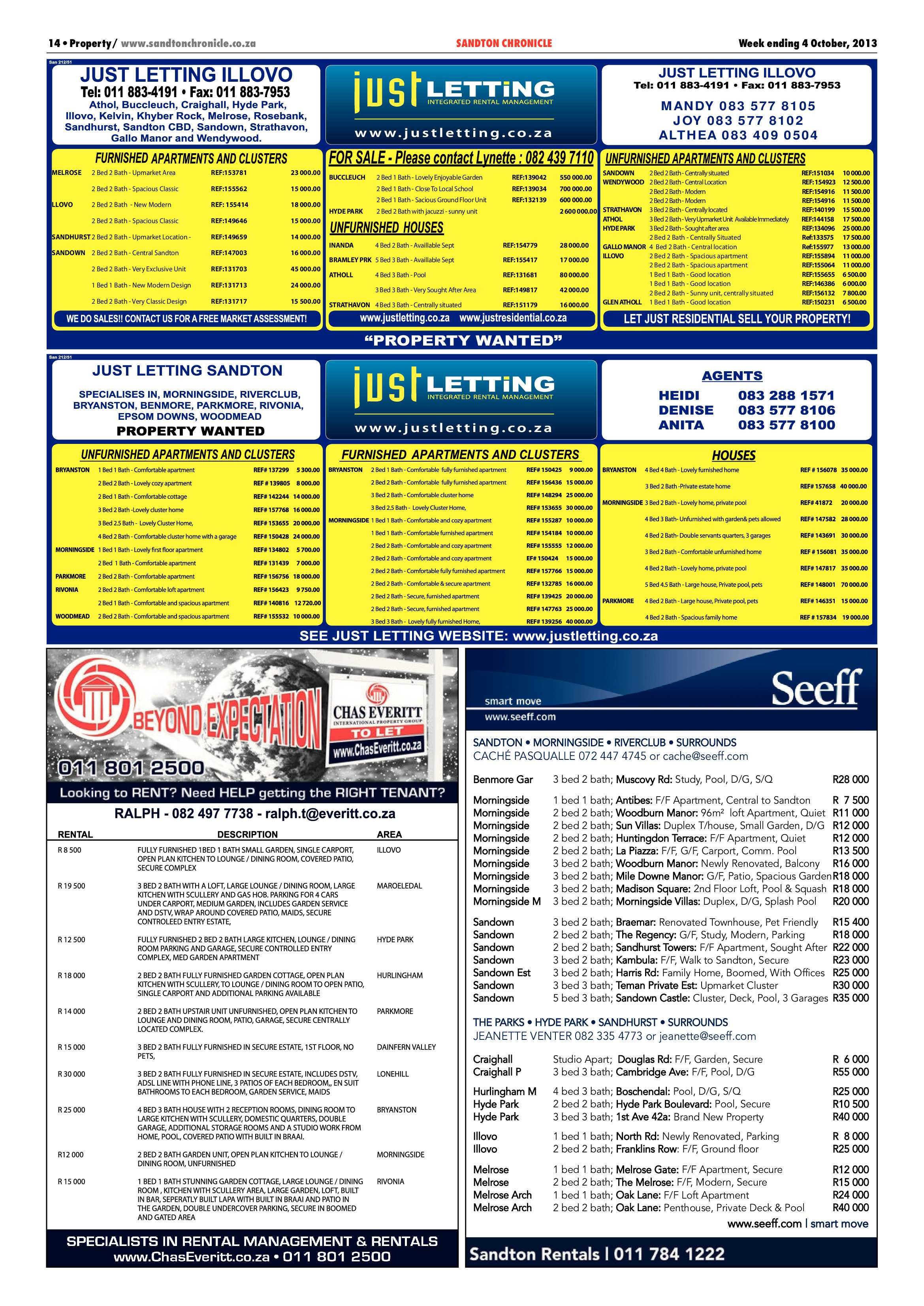 Sandton Chronicle 04 October 2013 page 22