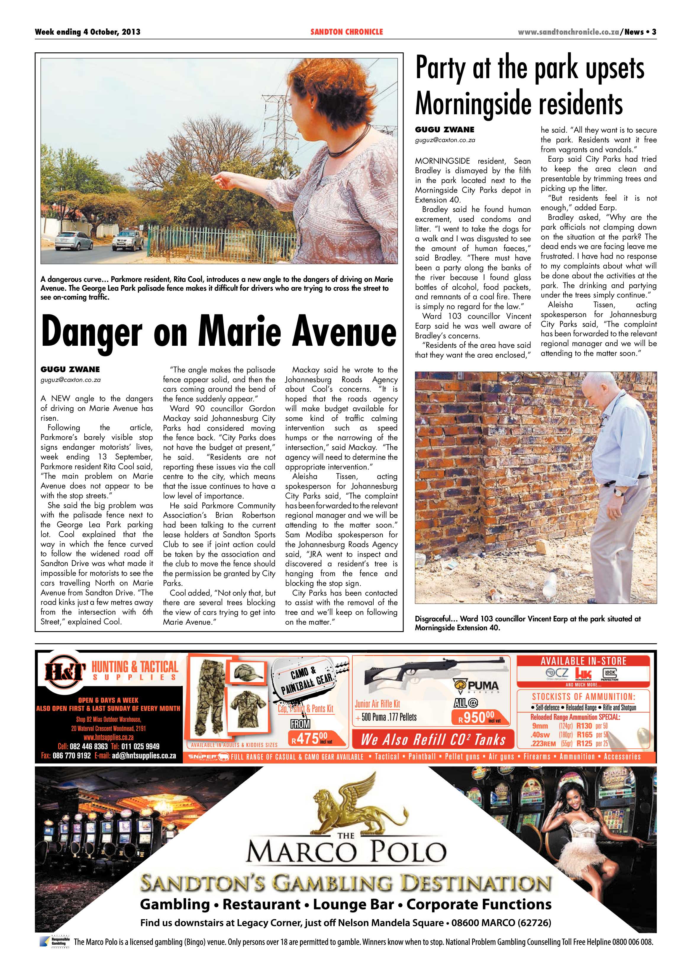 Sandton Chronicle 04 October 2013 page 3