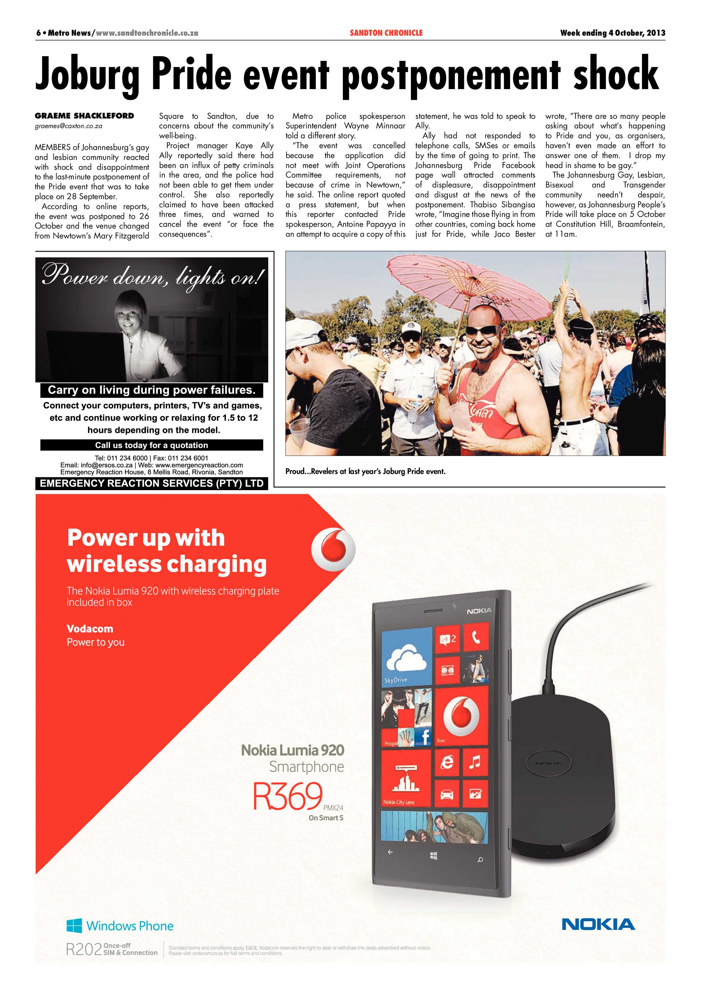 Sandton Chronicle 04 October 2013 page 6
