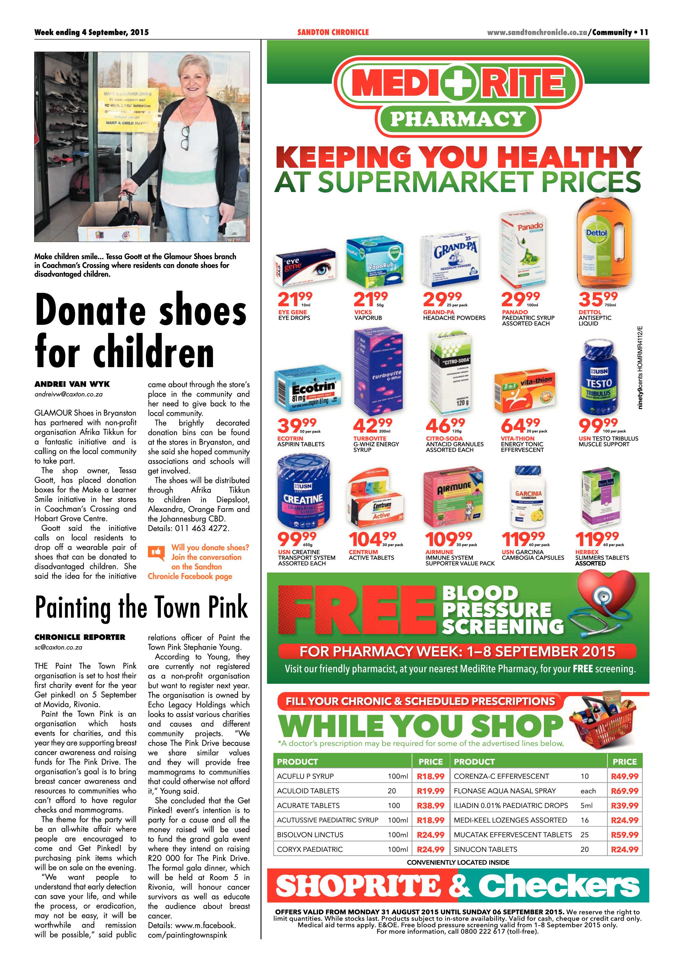 Sandton Chronicle 04 September 2015 page 11