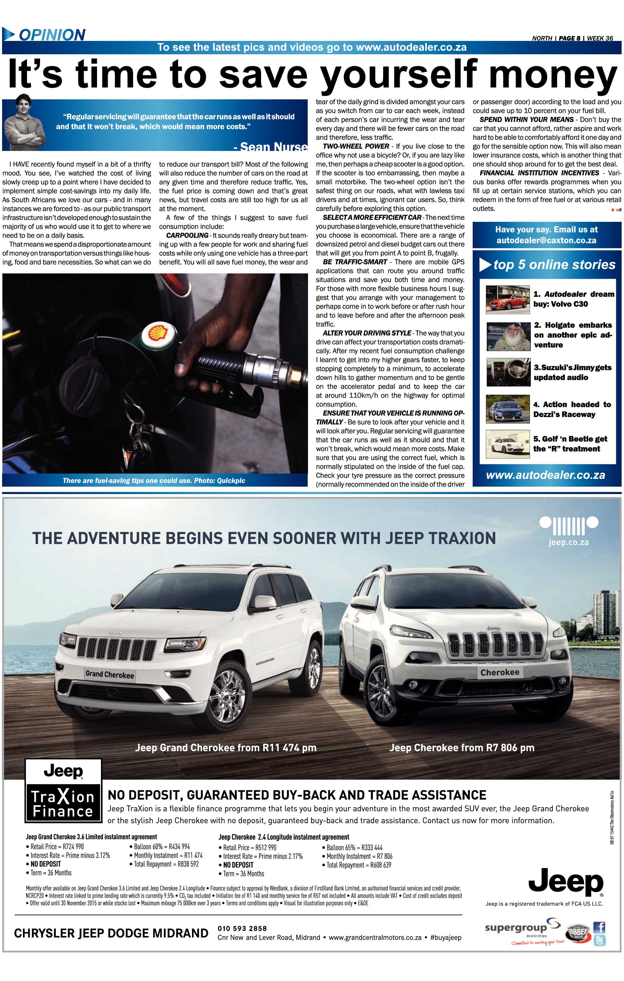 Sandton Chronicle 04 September 2015 page 20