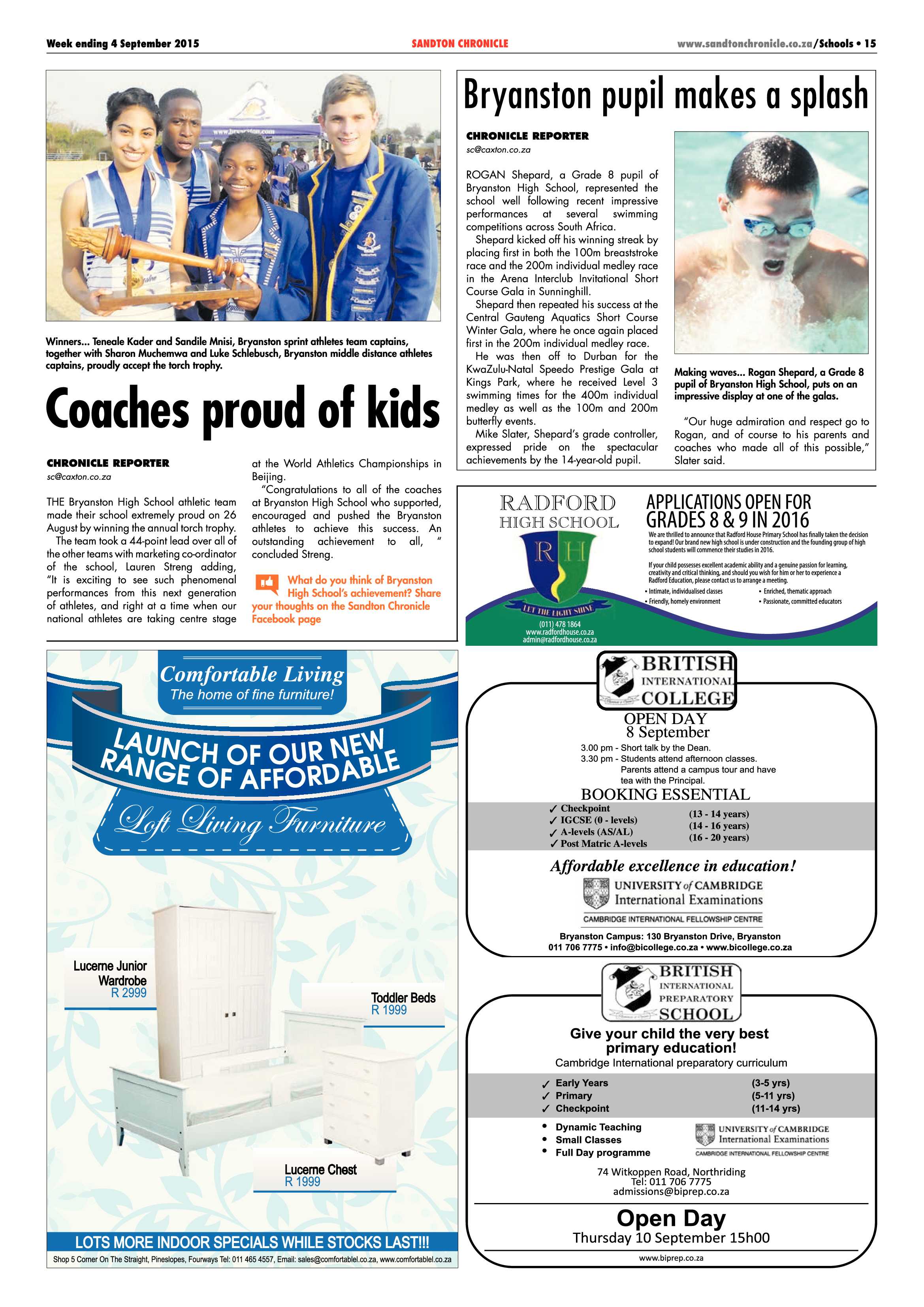 Sandton Chronicle 04 September 2015 page 23