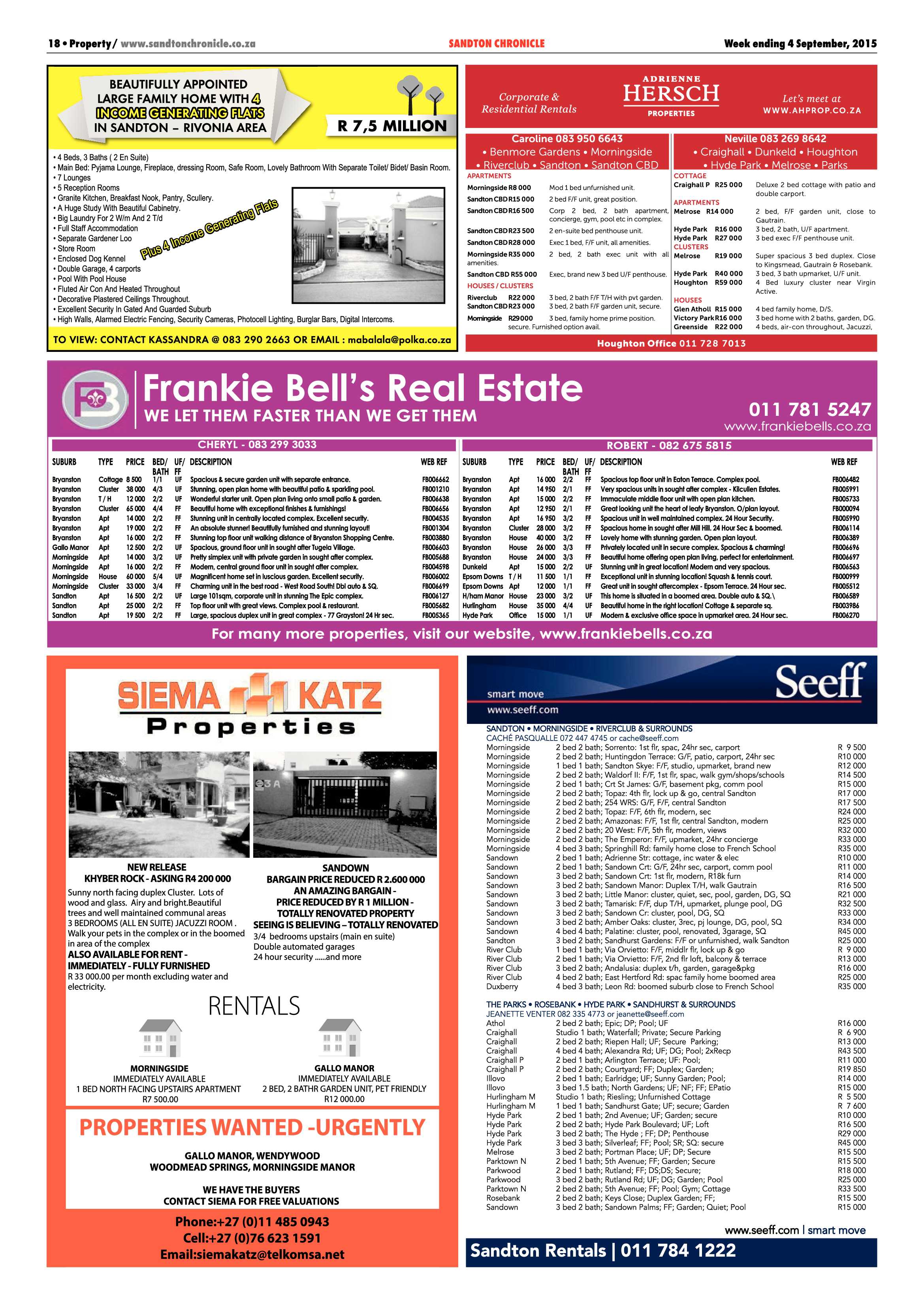 Sandton Chronicle 04 September 2015 page 26