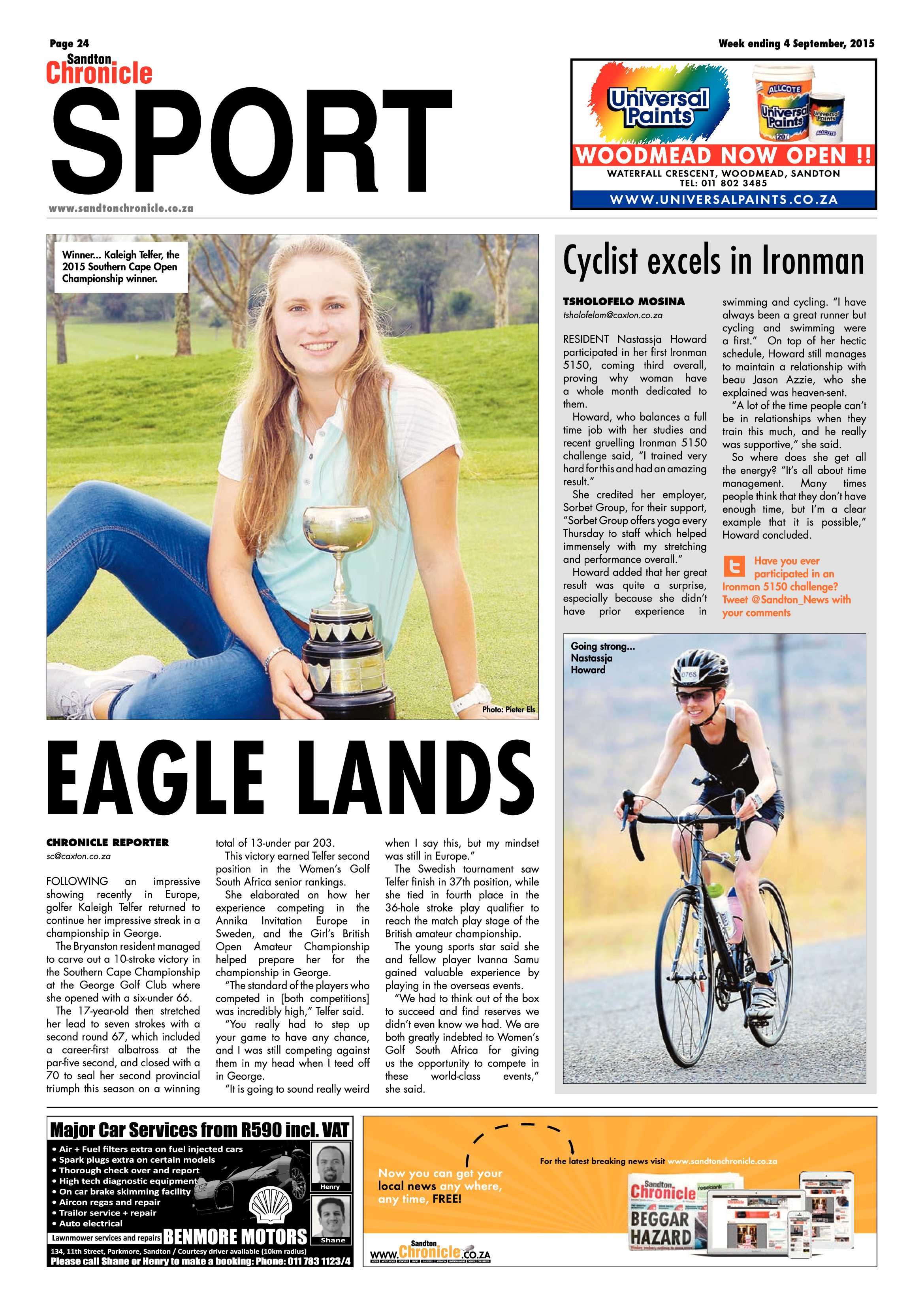 Sandton Chronicle 04 September 2015 page 32