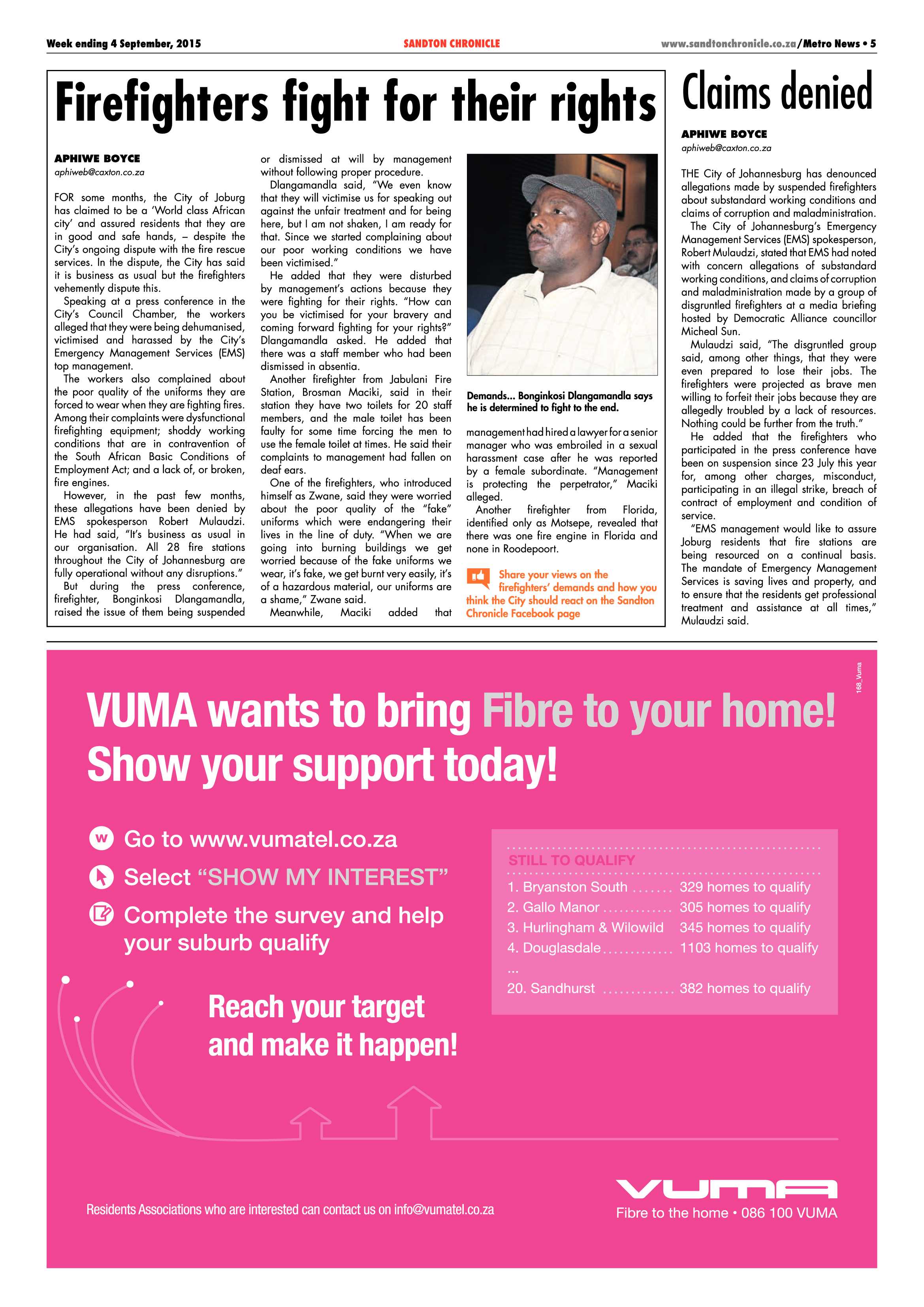Sandton Chronicle 04 September 2015 page 5