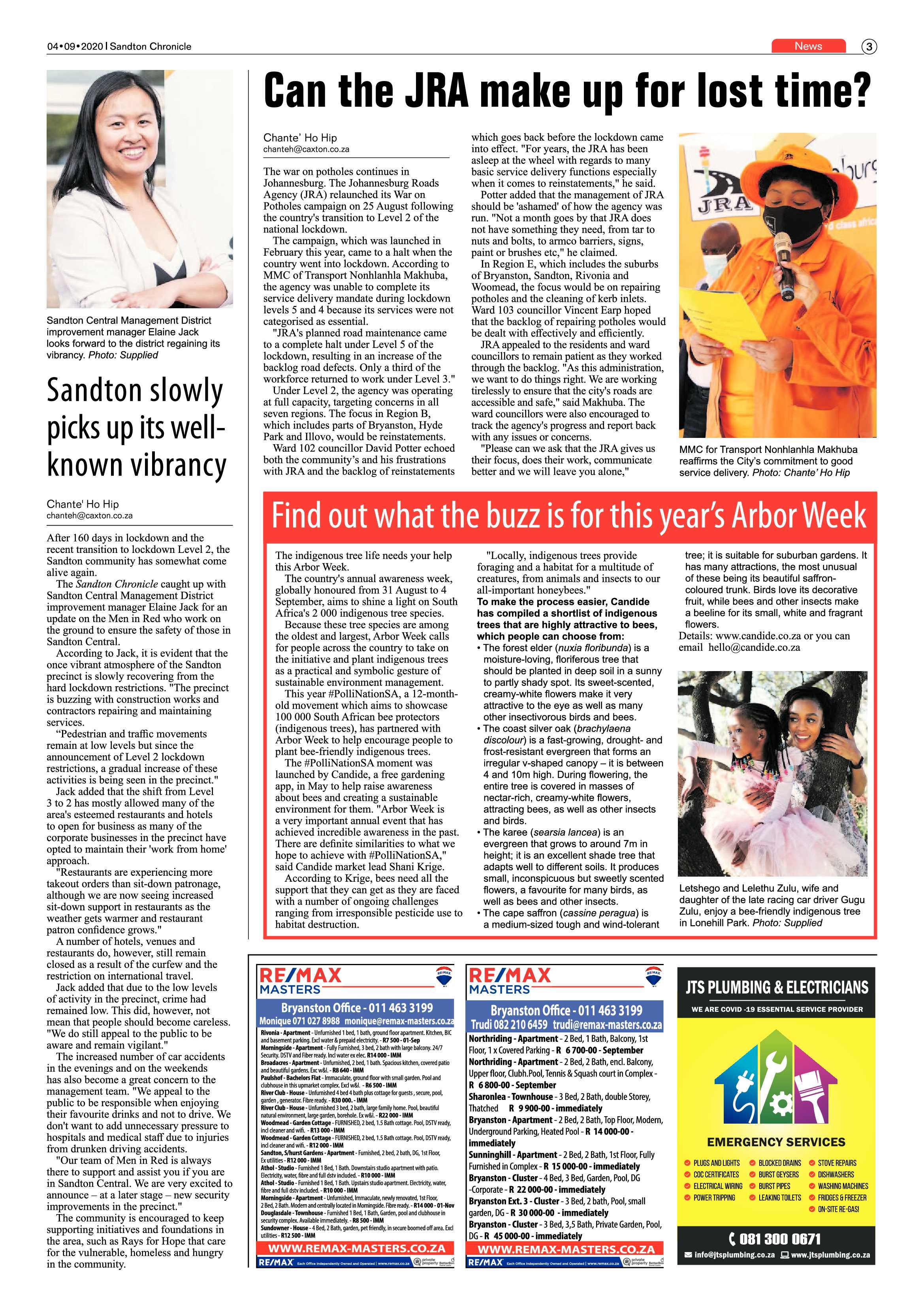 Sandton Chronicle 04 September 2020 page 3
