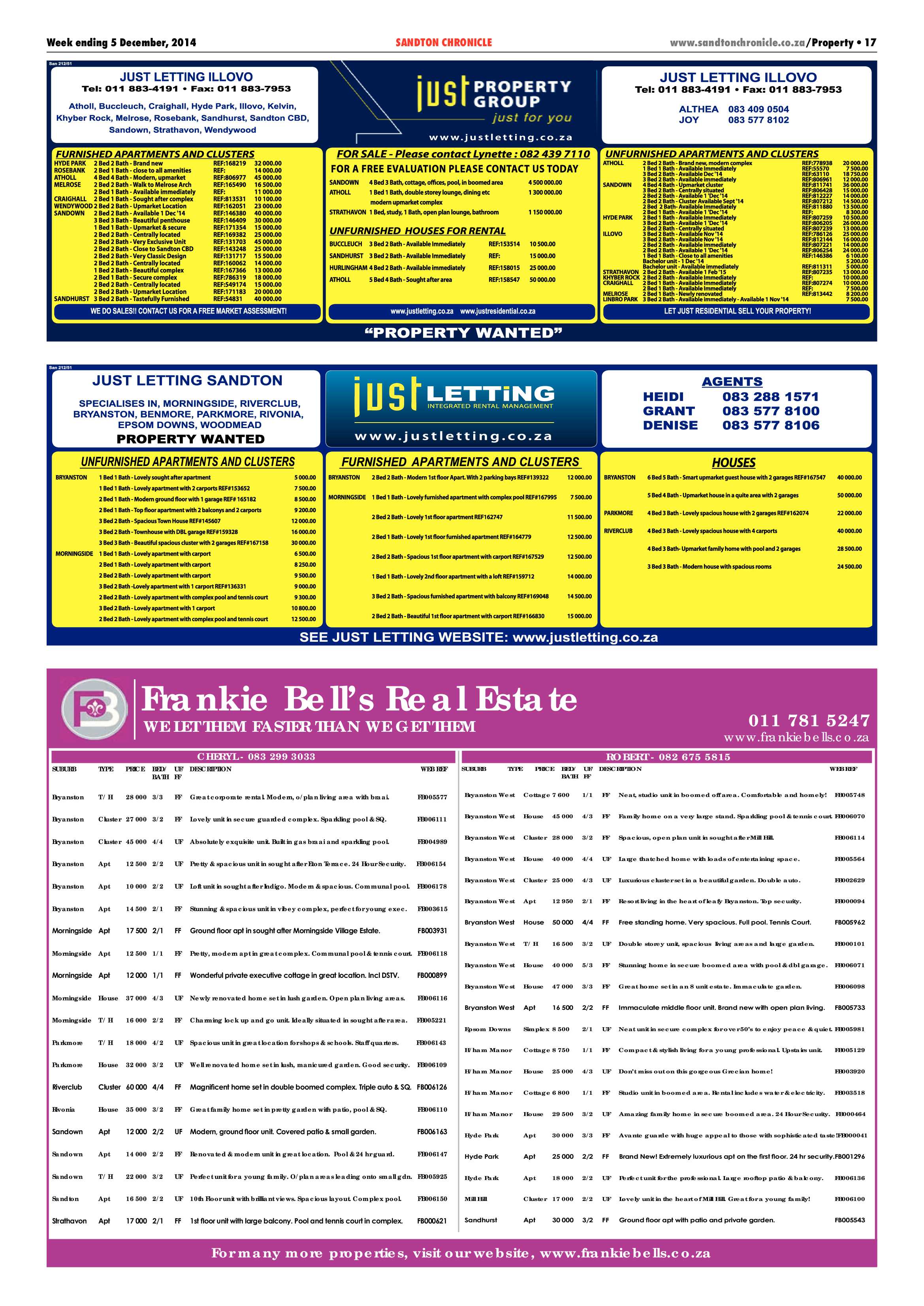 Sandton Chronicle 05 December 2014 page 45