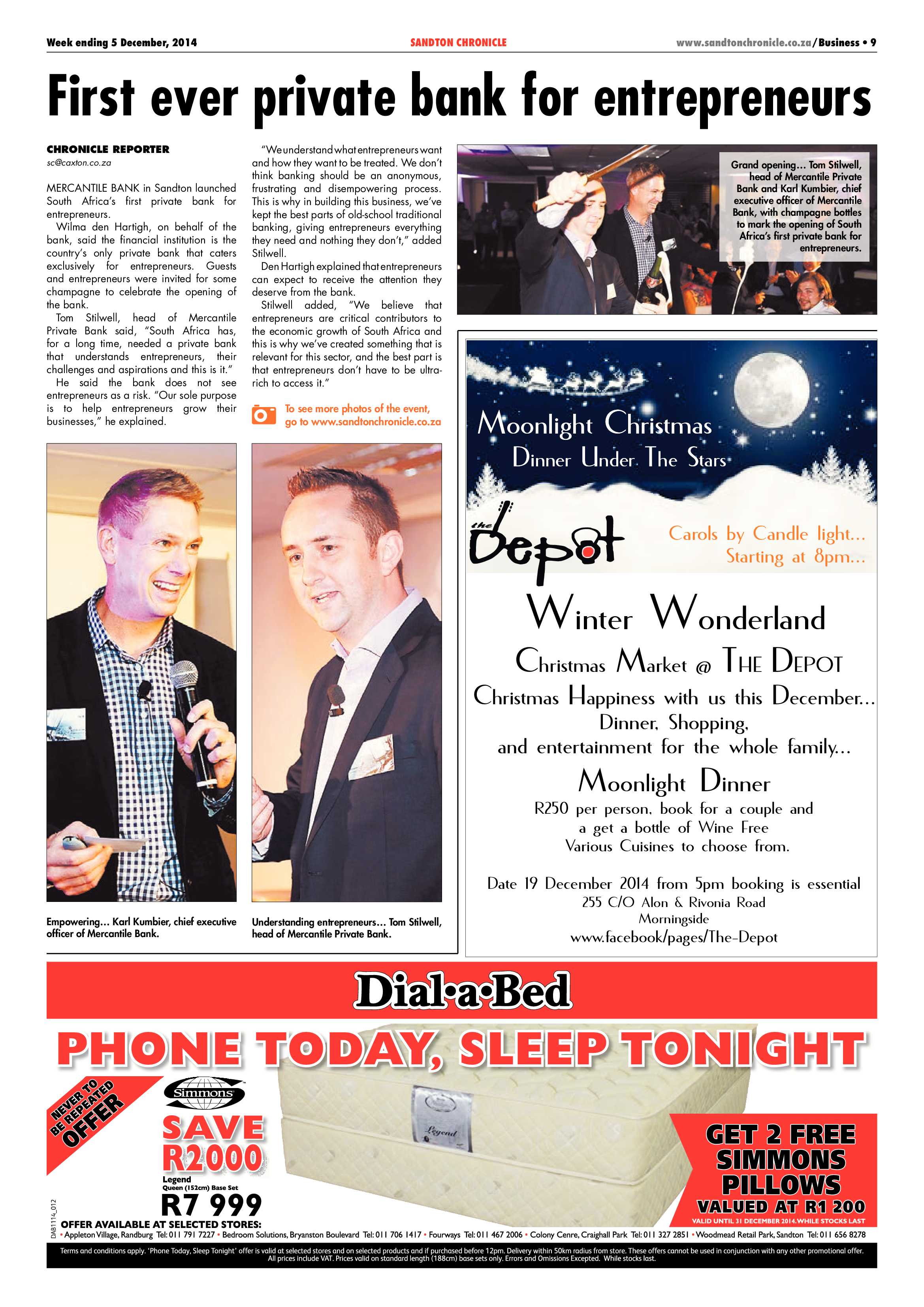 Sandton Chronicle 05 December 2014 page 9